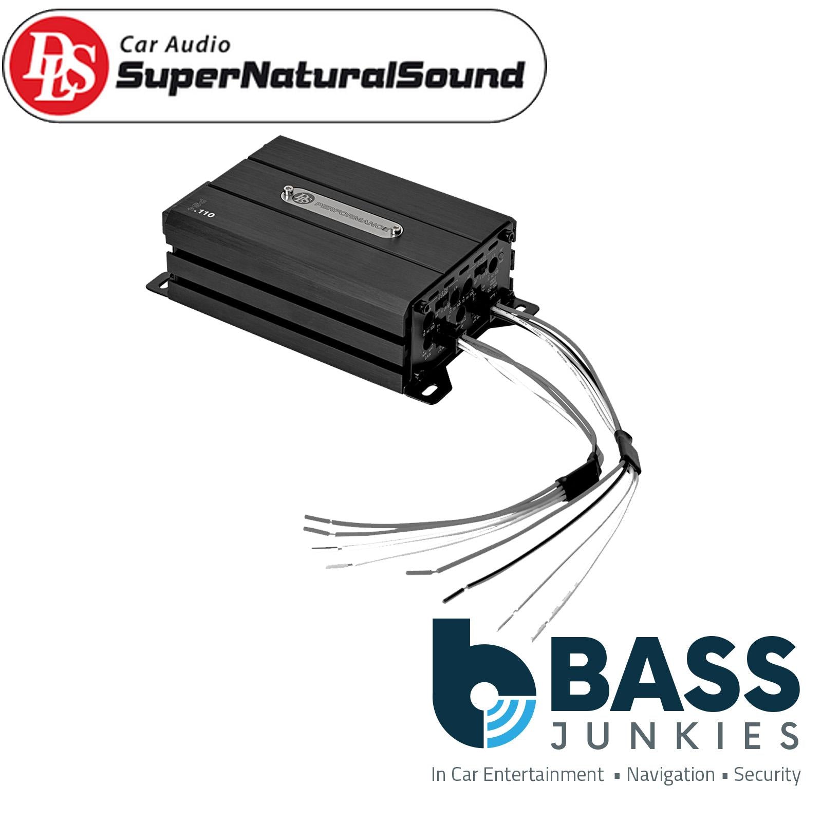 DLS PS4.110 - Slim Micro 4 Channel Amplifier 440 Watts RMS Class D Car Audio Amp