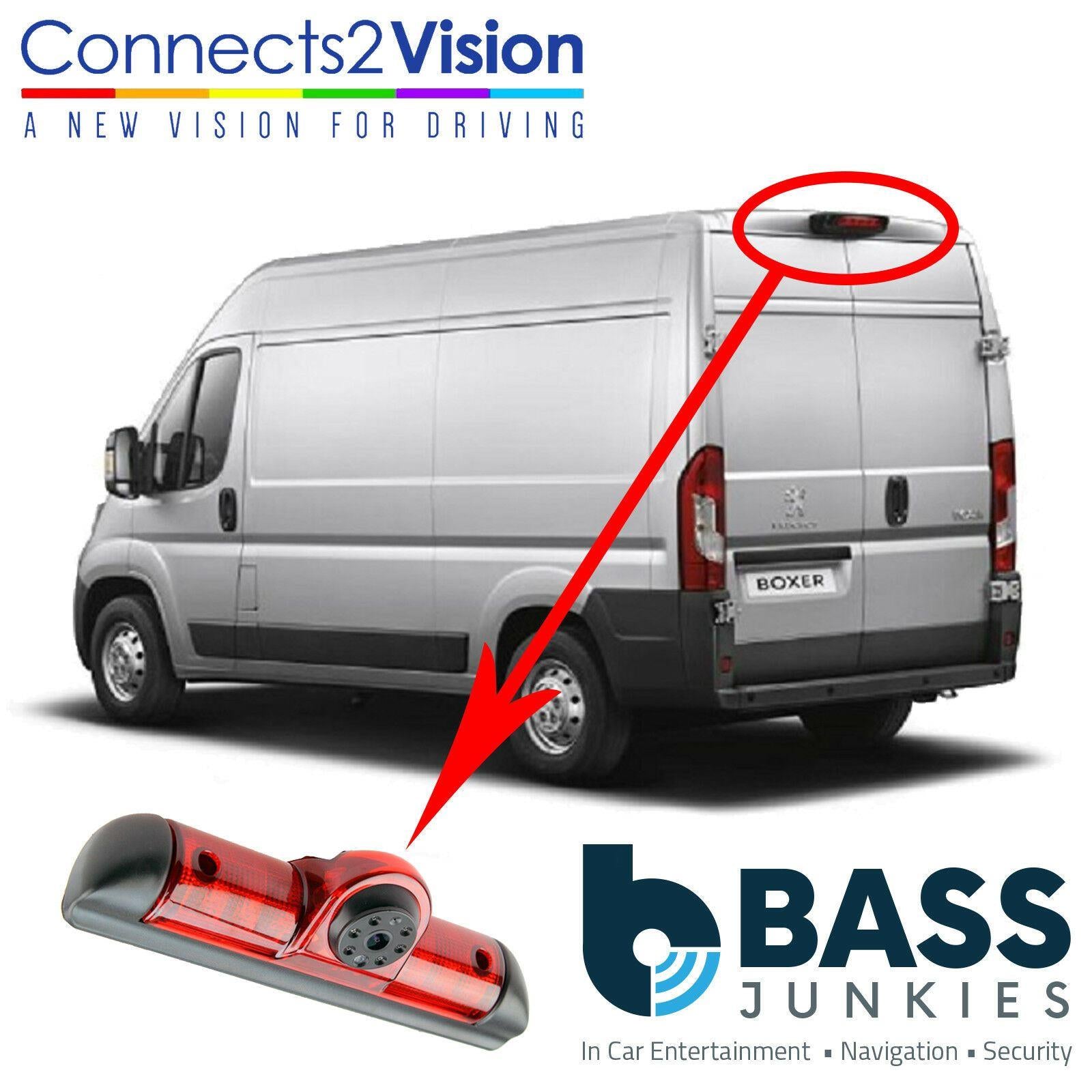 Connects2 CAM-FT1 Fiat Ducato 2015 Onwards Rear Brake Light Reversing Camera & 4.3" Mirror Screen