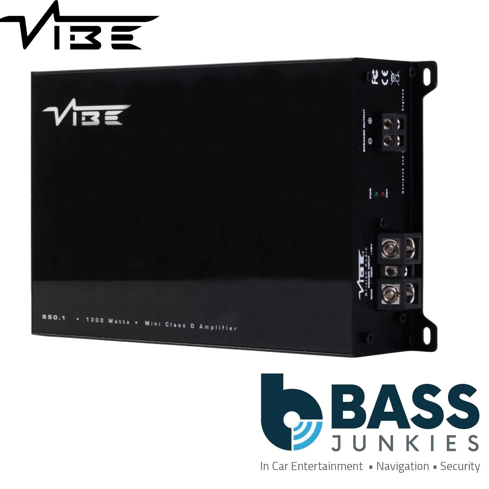 Vibe POWERBOX650.1M-V5 - 1300 Watts 300Hz Mono Bass Car Amplifier