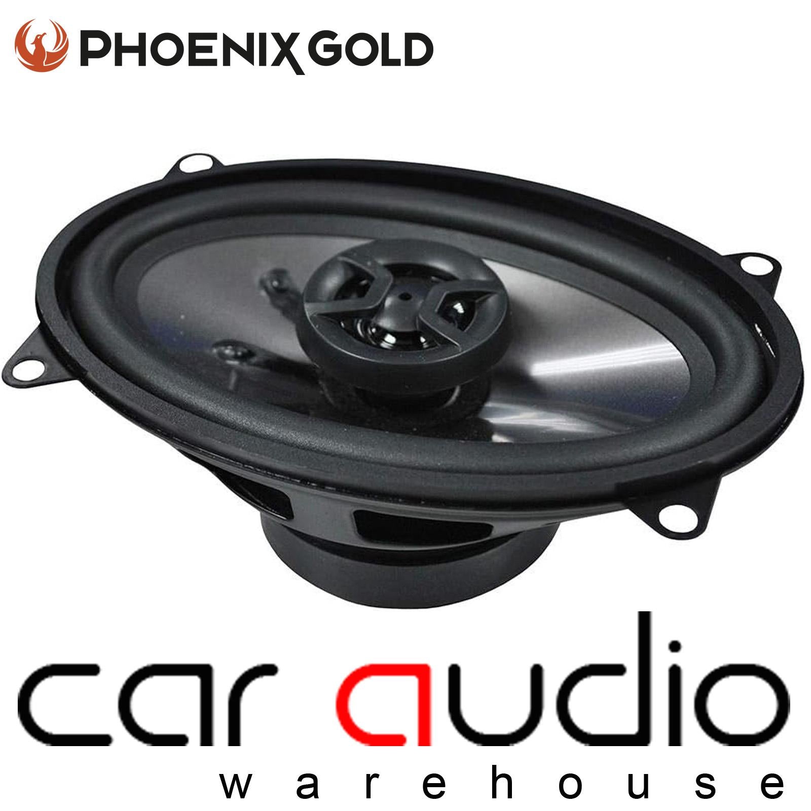 Phoenix Gold Z46CX - Z Series 120 Watts 4" x 6" Inch Oval Door Shelf Coaxial Car Audio Speakers