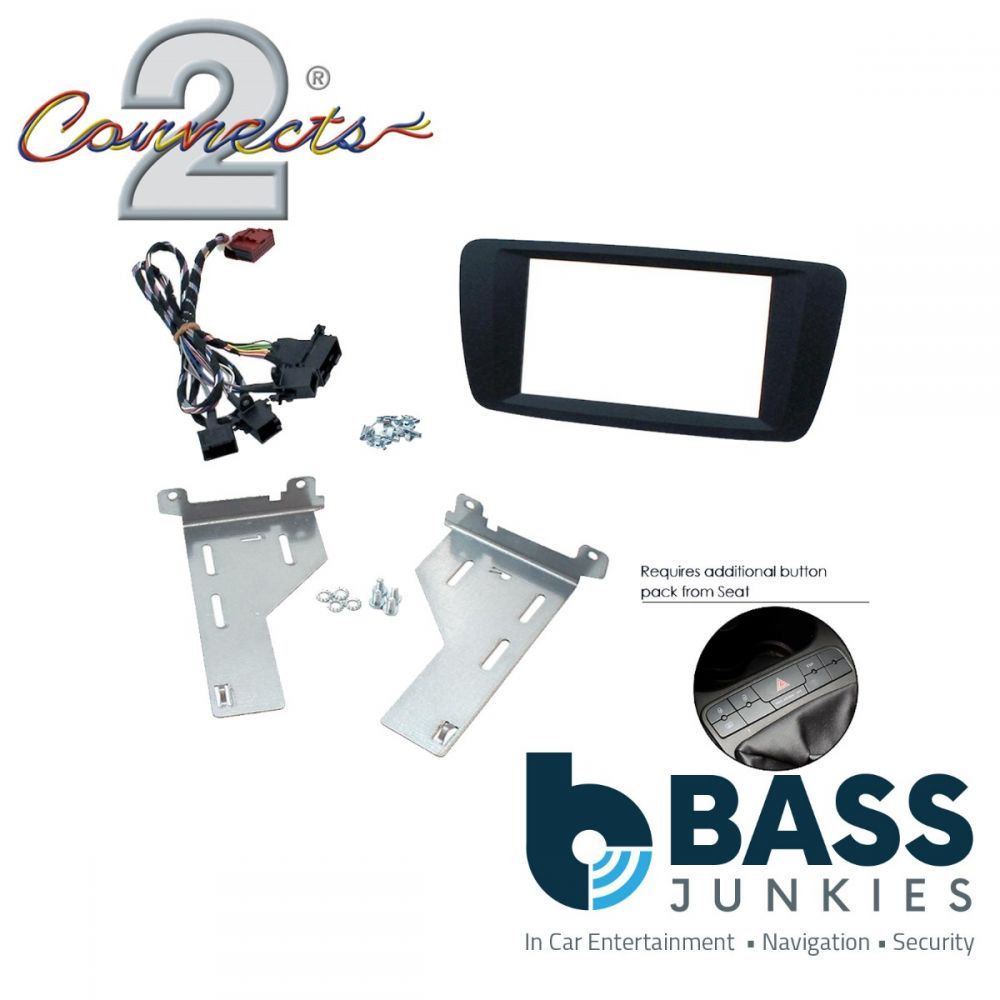 Connects2 CT23ST24 Seat Ibiza 2014 Onwards Car Stereo Double Din Fascia Panel
