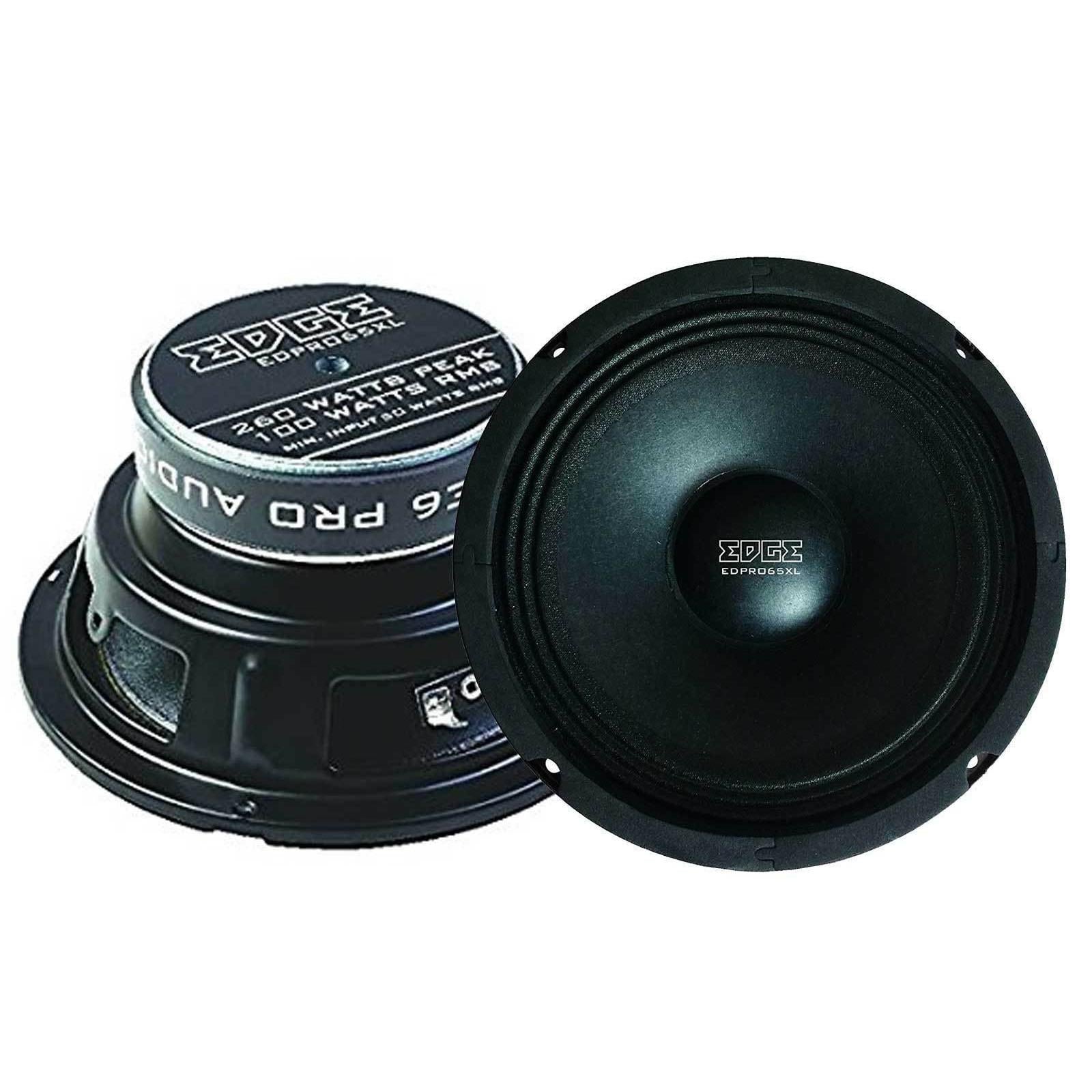 Edge EDPRO65XL-E6 260 Watts 6.5" Mid Range Car Speakers (Pair)