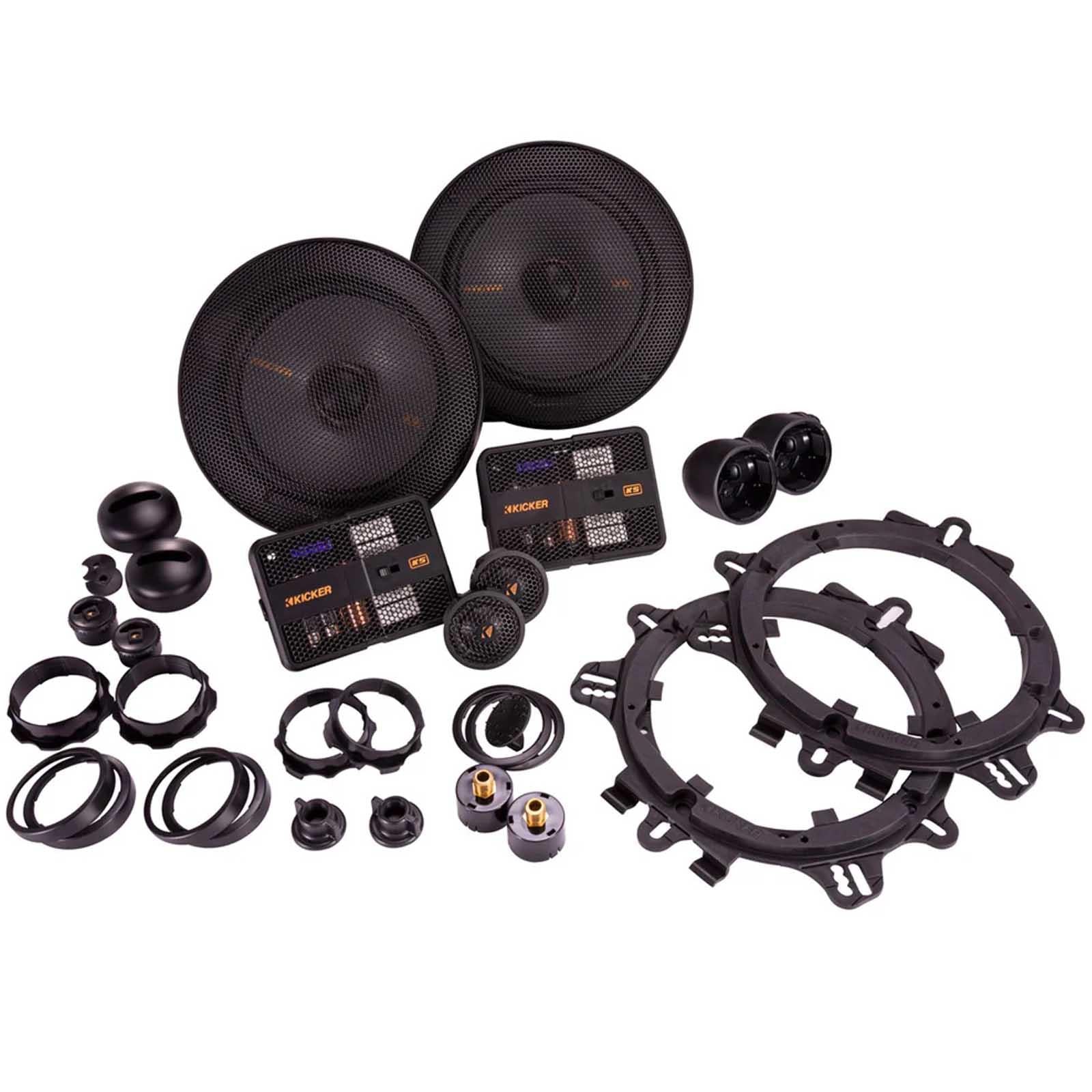 Kicker 51KSS6504 - 6.5" 250 Watts 2-Way Component Car Speaker Kit