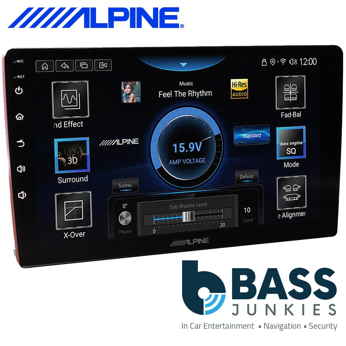 Alpine INE-AX809 - 9" Bluetooth Apple CarPlay Android Mirror link DSP Car Stereo
