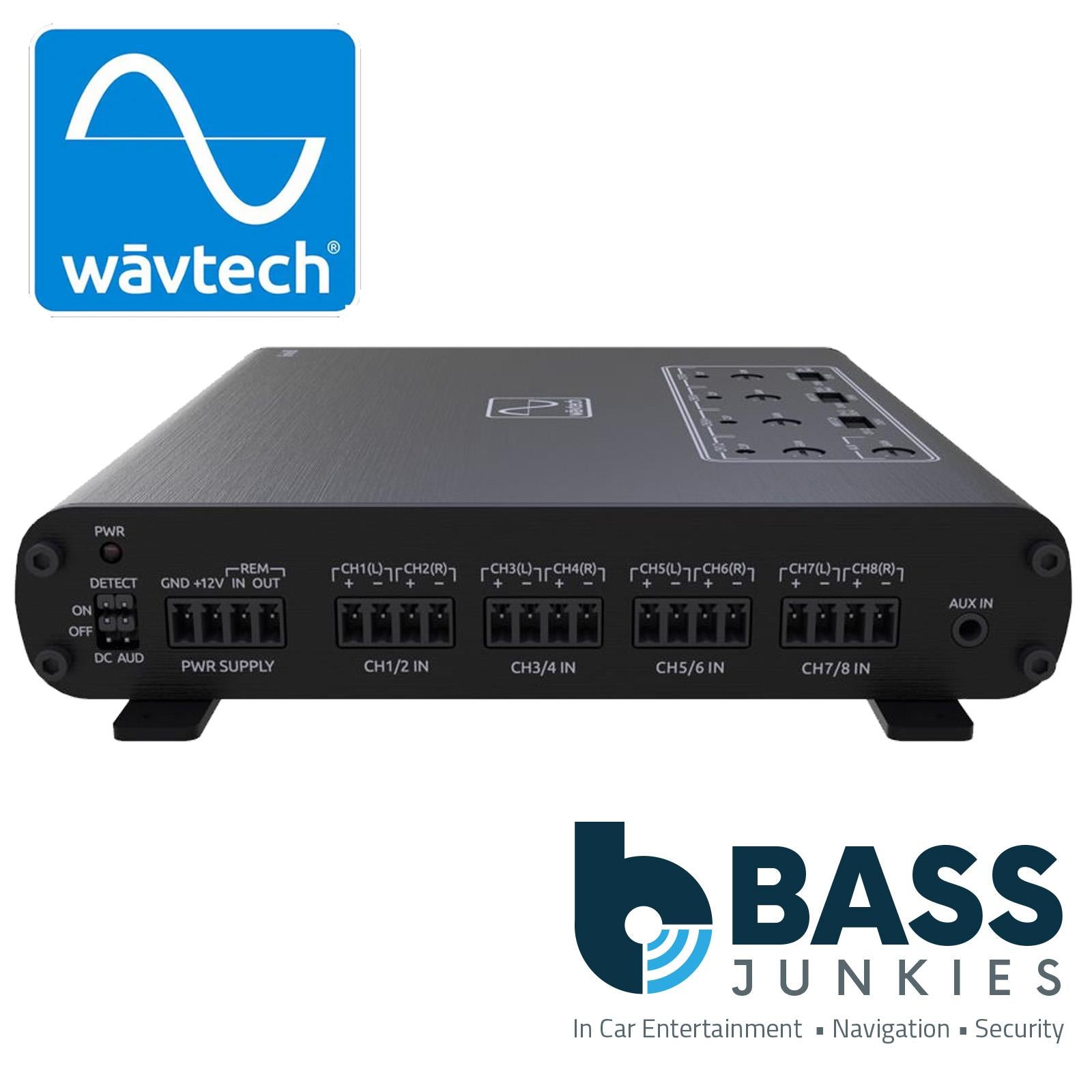 WavTech LINK8 8-Channel Line Out Converter & AUX Input Signal Summing & Remote