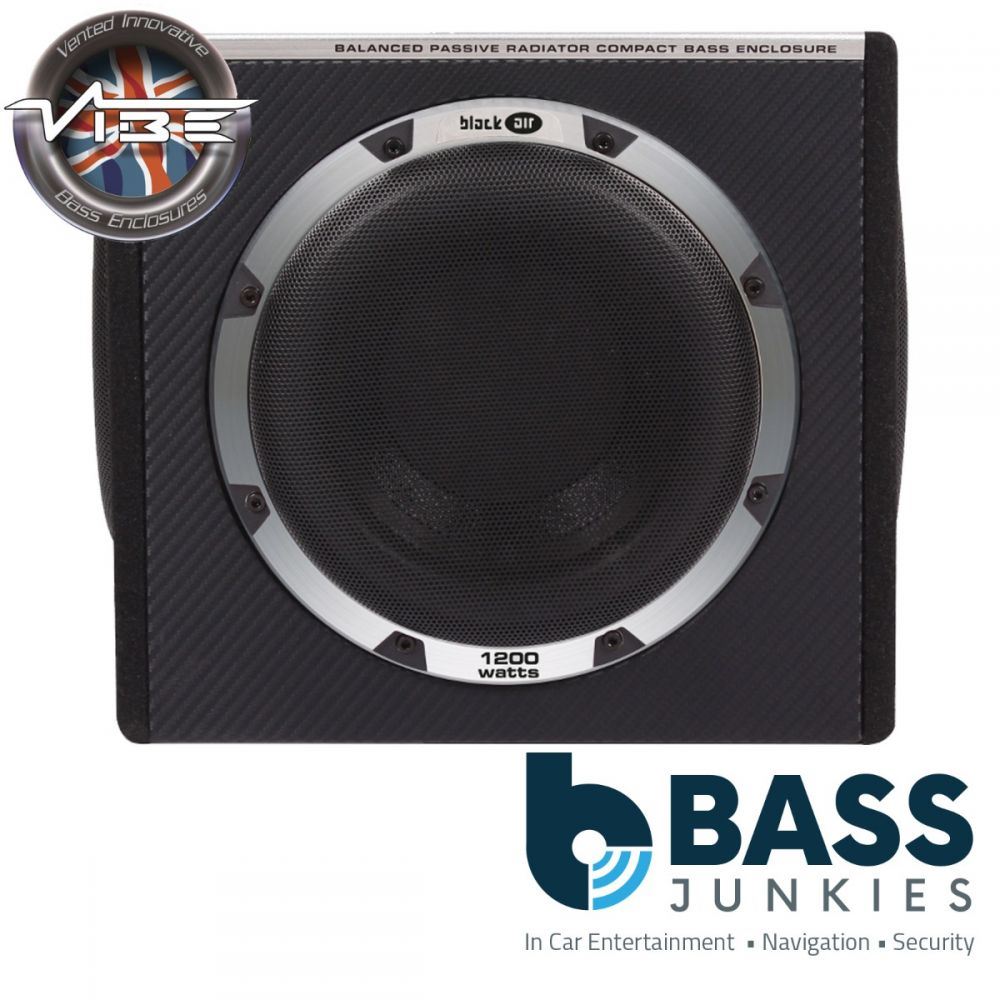 Vibe BLACKAIRB8-V6 8" 20cm 1200 Watts BlackAir Compact Passive Car Subwoofer Enclosure