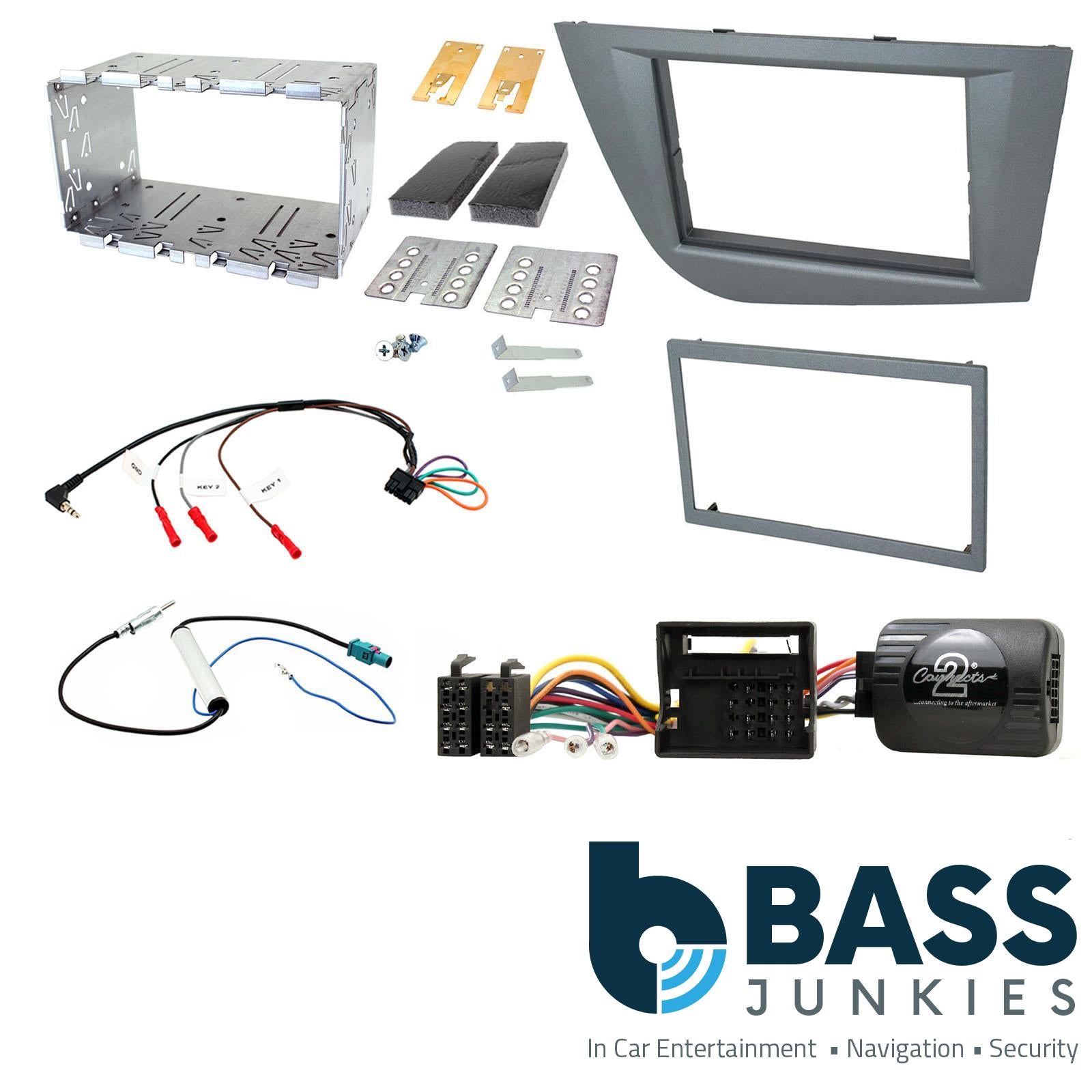 Connects2 CTKST06 - Seat Leon 2005-2012 Double Din Fascia & Steering Wheel Interface Installation Kit