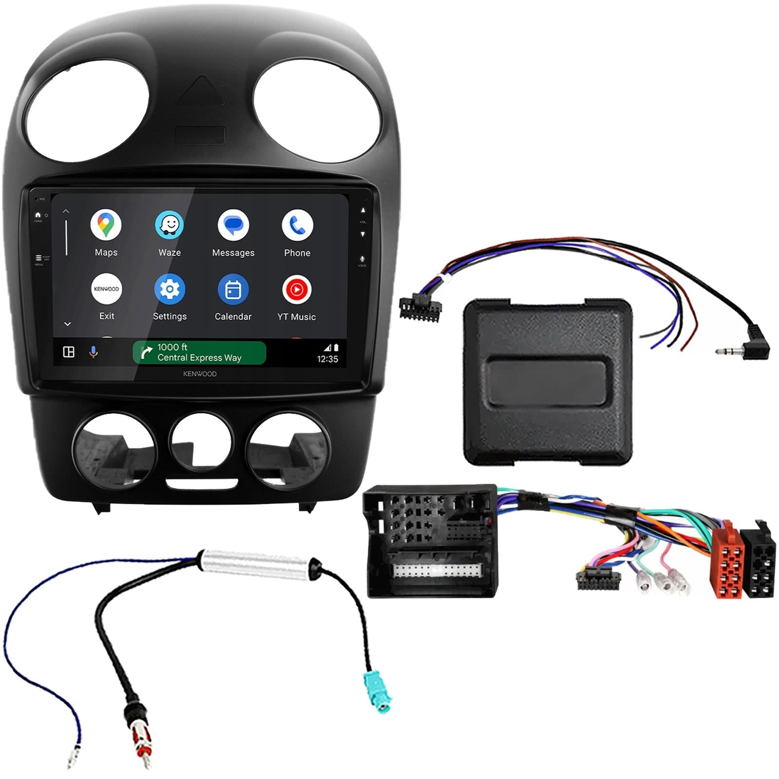 Kenwood 9" CarPlay Android Car Stereo Fitting Kit For Volkswagen Beetle 04 - 10