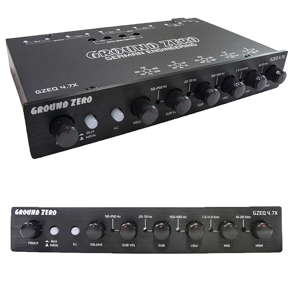 Ground Zero GZEQ 4.7X - 4-band equalizer and pre-amplifier