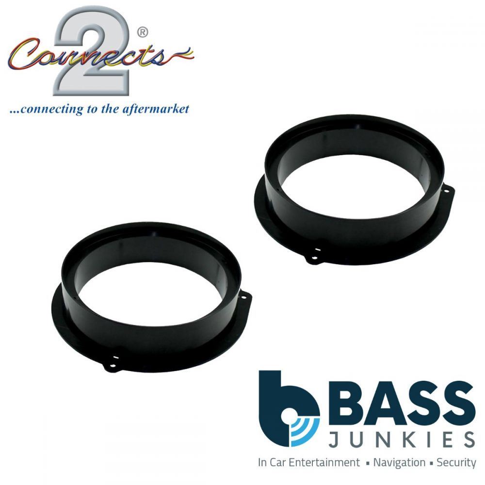 Connects2 CT25AU15 - Audi A4 Q5 165mm 16cm 6.5" Rear Door Car Speaker Adapter Brackets