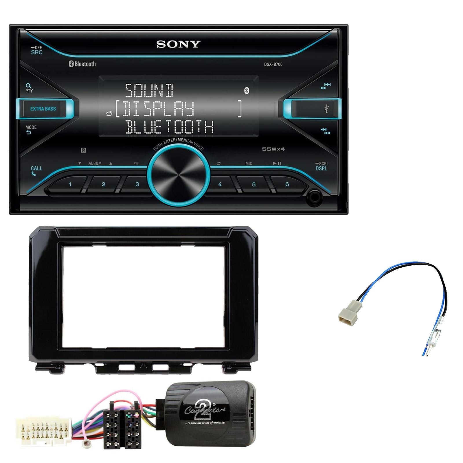 Sony DSX-B700 Bluetooth MP3 USB AUX Car Stereo Player fits Suzuki Jimny 2018 On