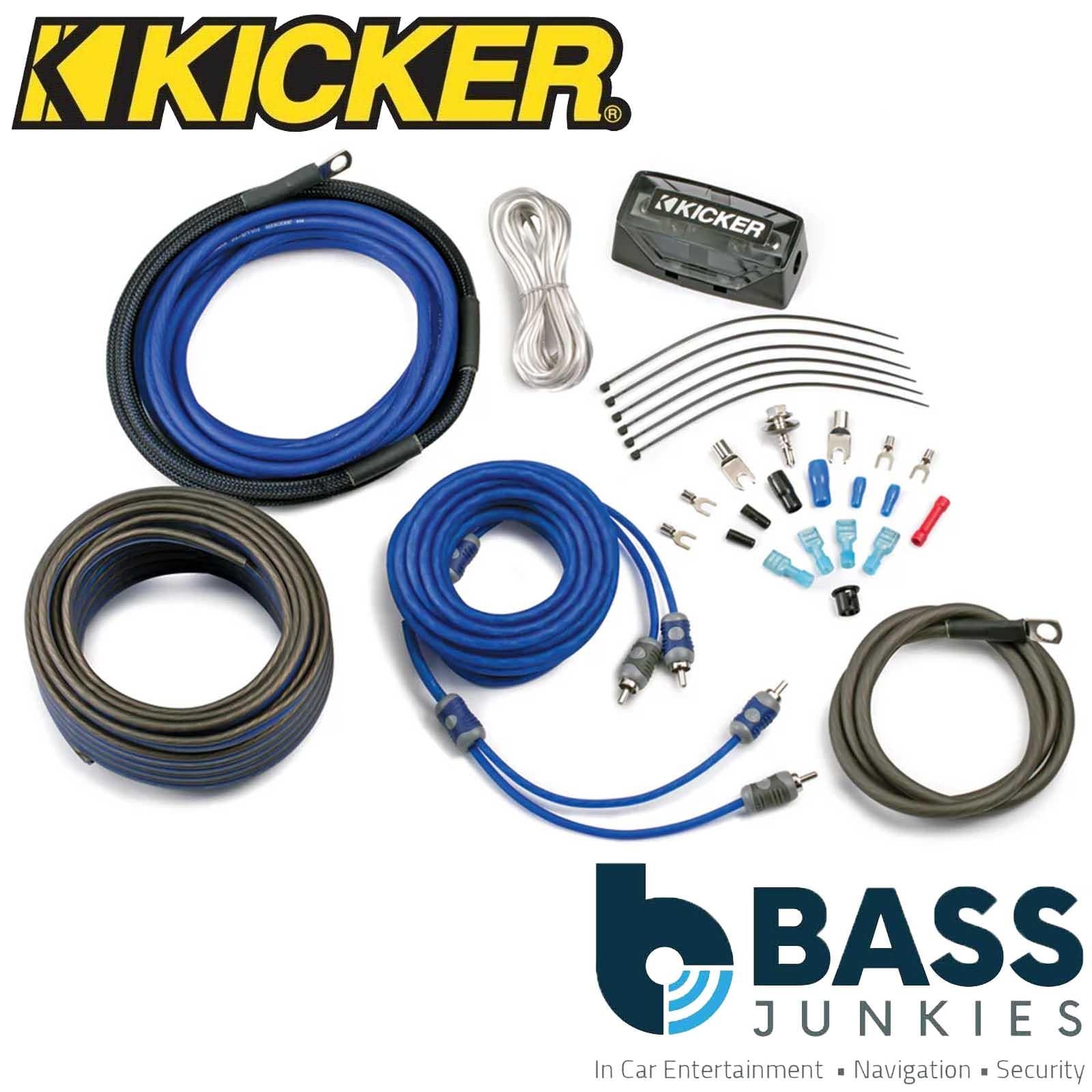 Kicker 46CK4 - 4 AWG 2 Channel Amplifier Wiring Kit Complete Amp Install Kit
