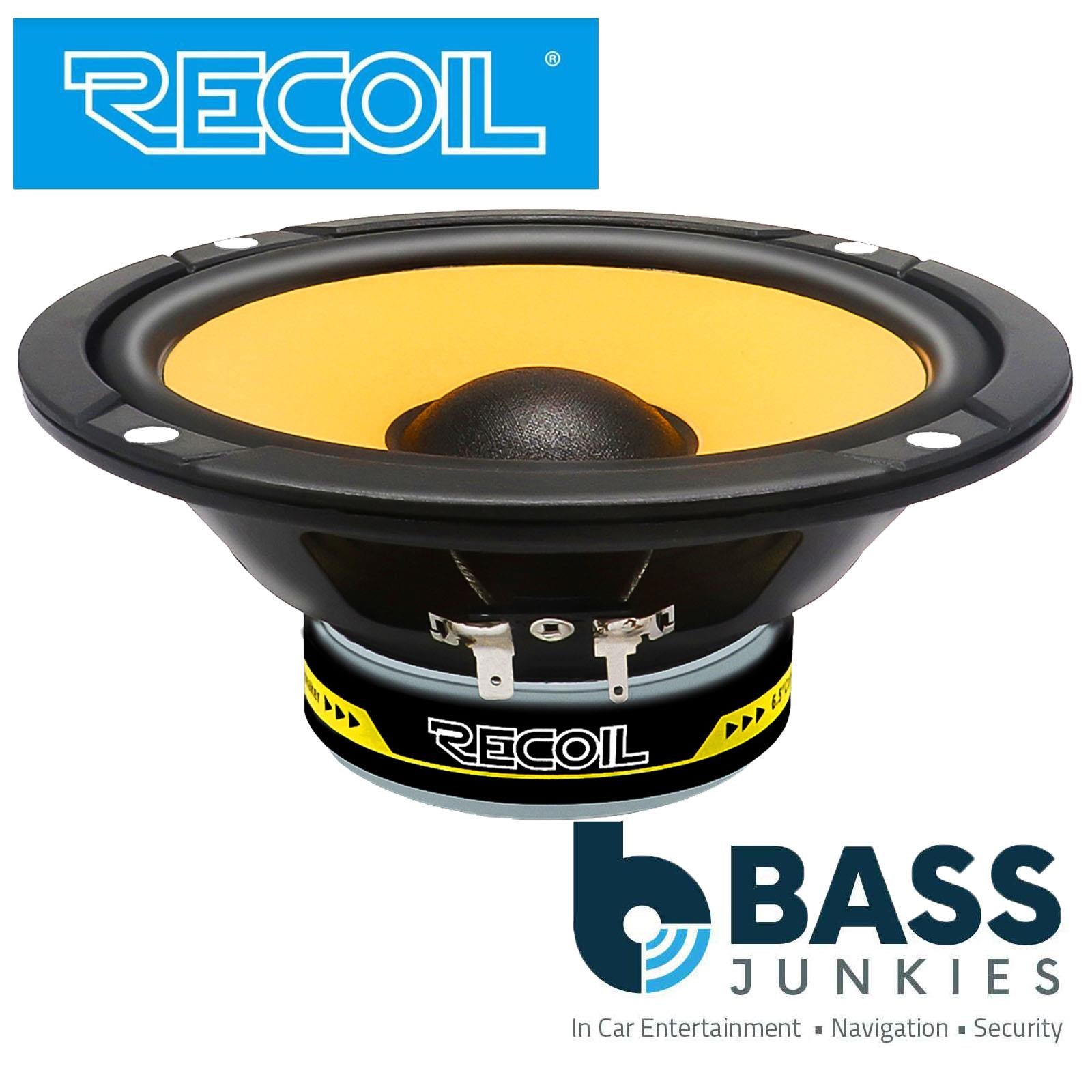 Recoil RLM65 - 6.5" 17cm 160 Watts Component Kit Car Door Speakers & Tweeters