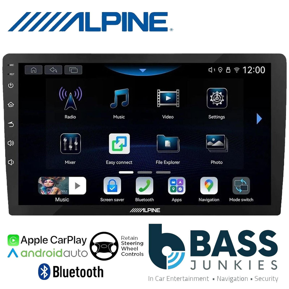 Alpine 9" CarPlay Android BT Car Stereo Complete Kit For Audi A3 8P 2008-2012