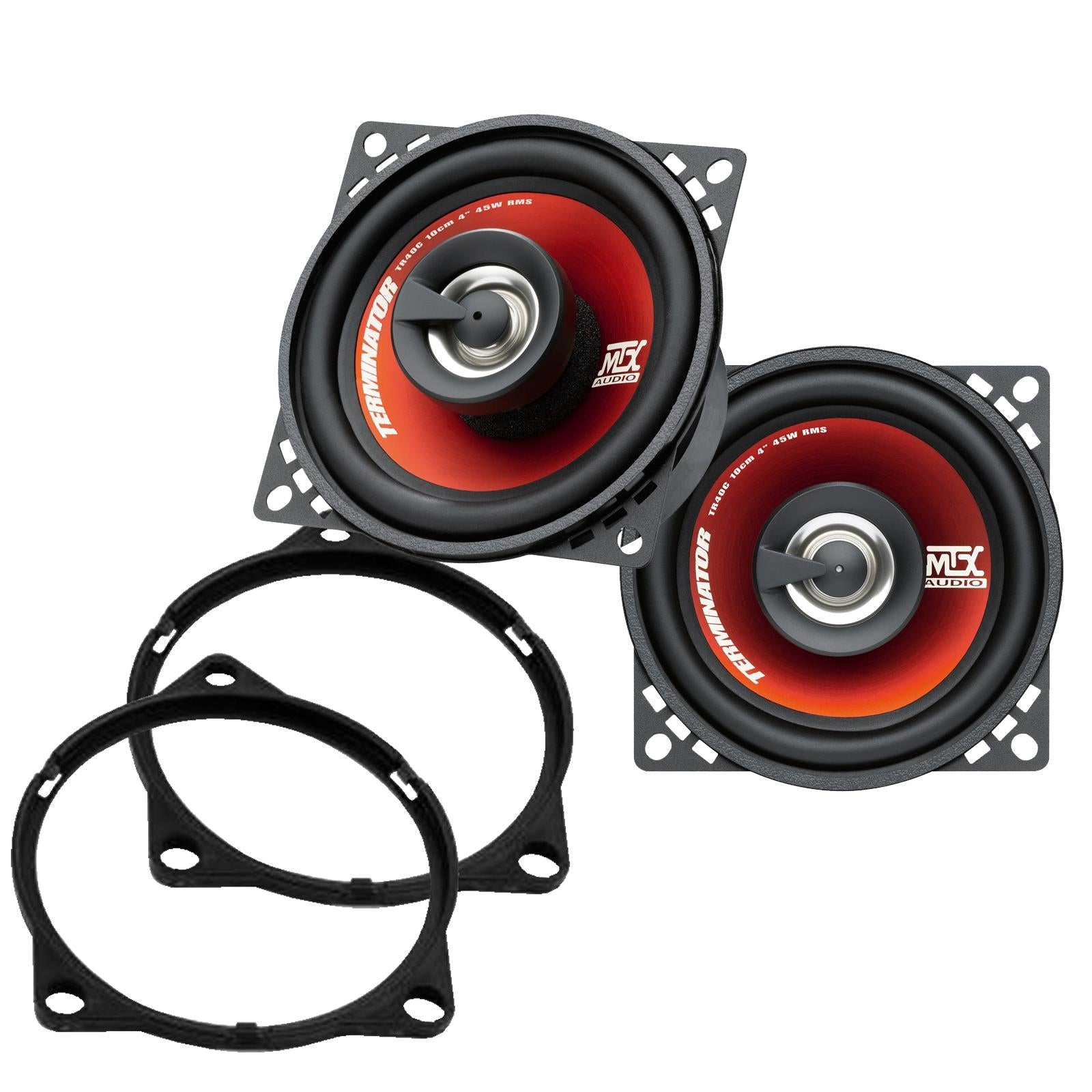 MTX TR40C 100mm/10cm/4" 2-Way Coaxial Car speakers (Per Pair Max 620|90 watts RMS) Fits Volvo S90 2017-21 | XC40 18-21 | XC60 17-21 | XC90 15-21
