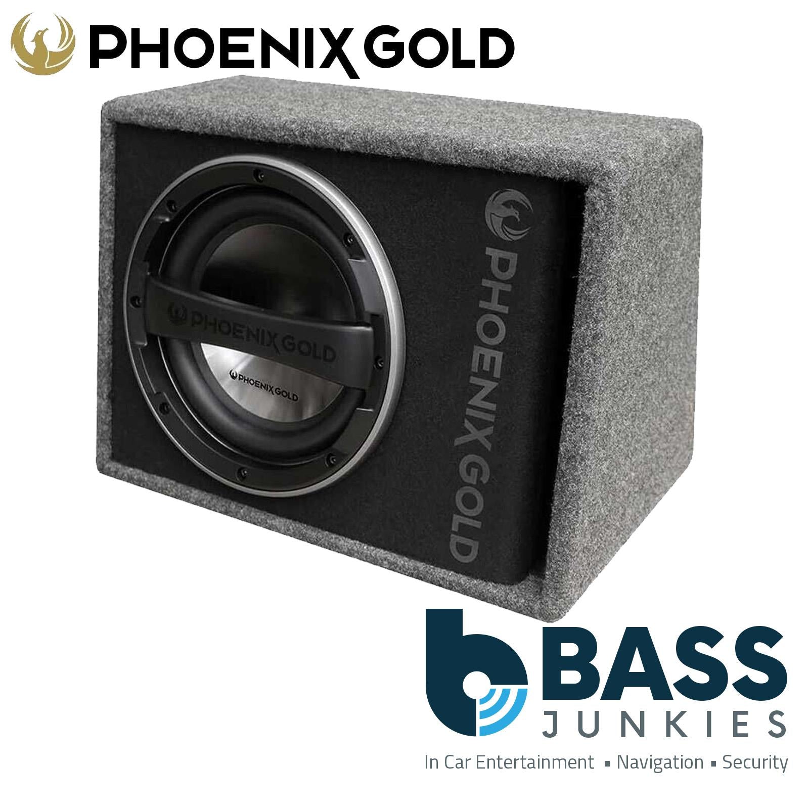 Phoenix Gold Z112AB - Z Series 12" 320 Watts Single Subwoofer Active Amplified Car Enclosure Box