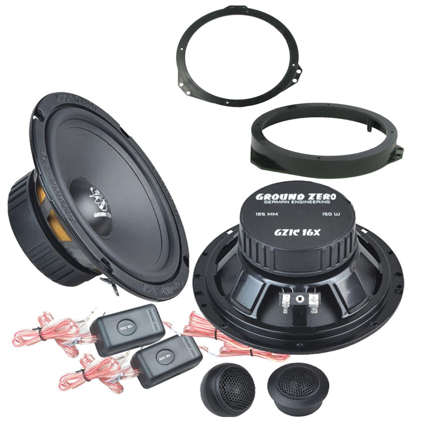 Toyota Zafira 1999 Onward 300 Watts 6.5" 2 Way Component Front Door Car Speakers