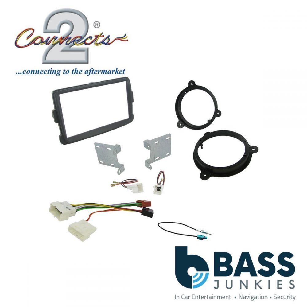 Connects 2 CTKDC03 - Dacia Duster/Sandero 2012 - 2016 Double Din Facia Speaker Adaptors & Fitting Installation Kit