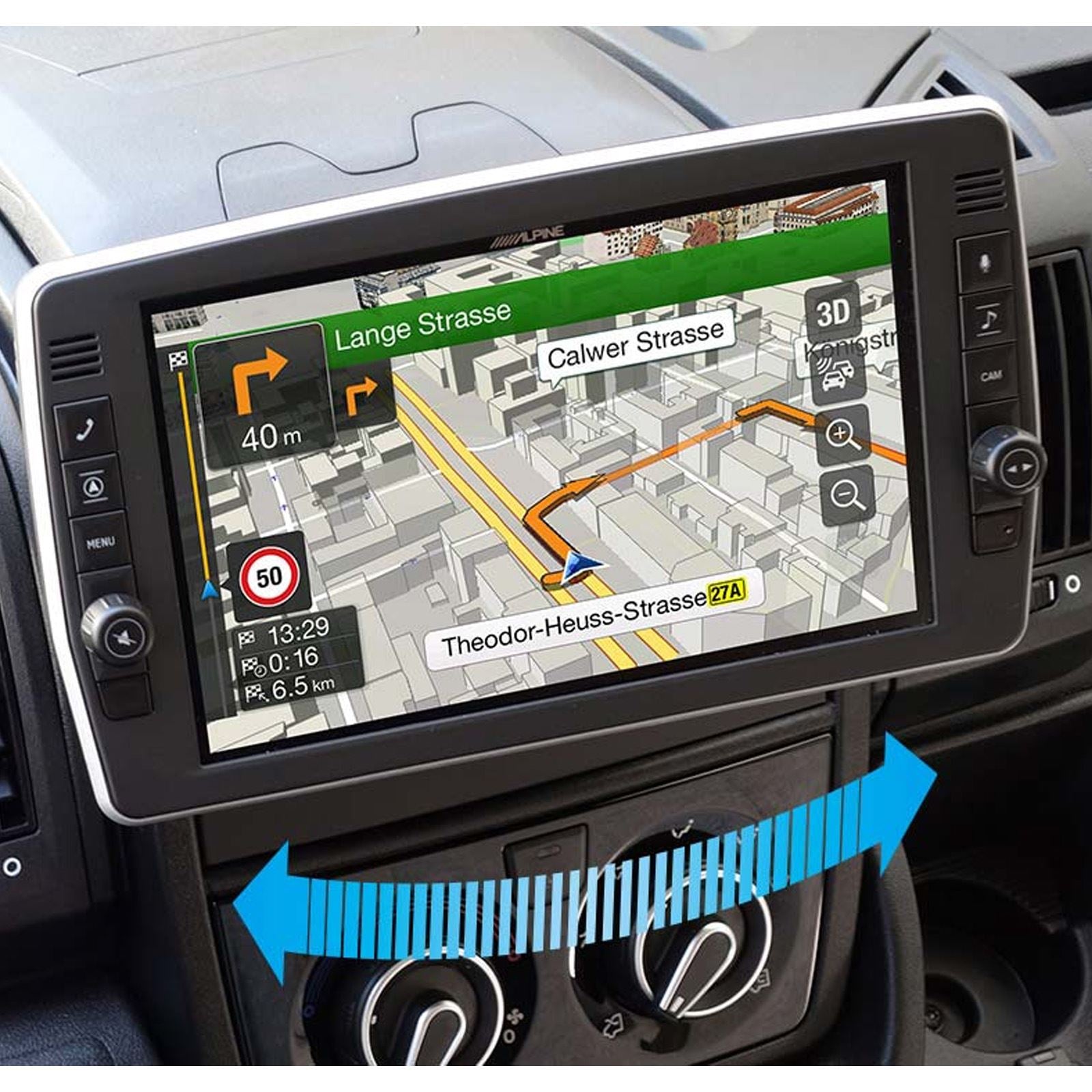 Alpine Car Audio X903D-DU2 Navigation Entertainment System for Fiat Ducato 3 and Related Caravans
