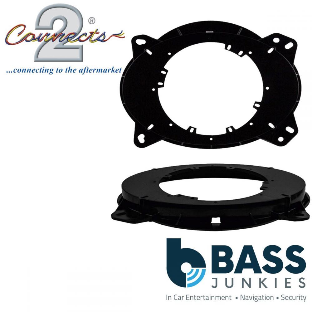 Connects2 CT25TY09 - Toyota Prius Solara Camry Highlander Landcruiser Lexus GX-LS-RX-Series 150mm-170mm Front Car Speaker Adapter Brackets