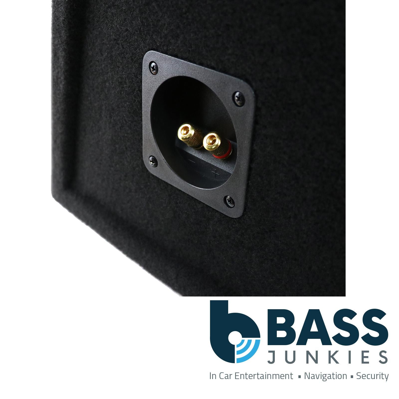 Recoil SUB12PB - Single 30cm 12" Inch Ported Black Carpet Car Subwoofer Bass Box