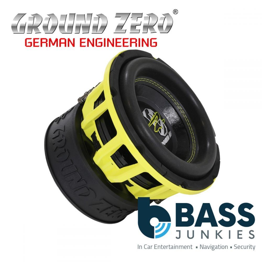 Ground Zero GZHW 20SPL - 8" Inch 20cm Dual 1-Ohm SPL 1500 Watts Car Sub Subwoofer