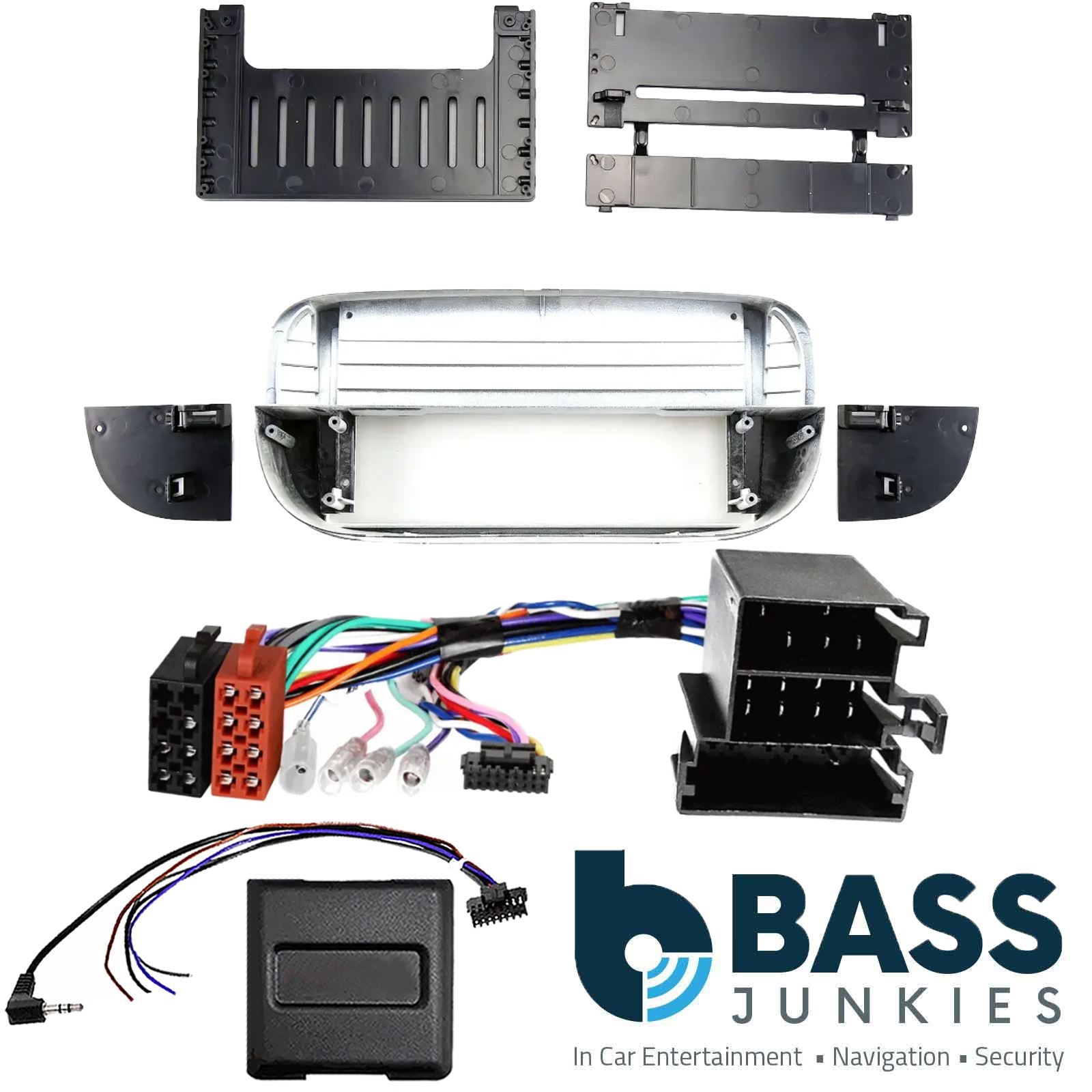 Kenwood 9" CarPlay Android Car Stereo Fitting Kit For Fiat 500 2007 - 2015 Ivory