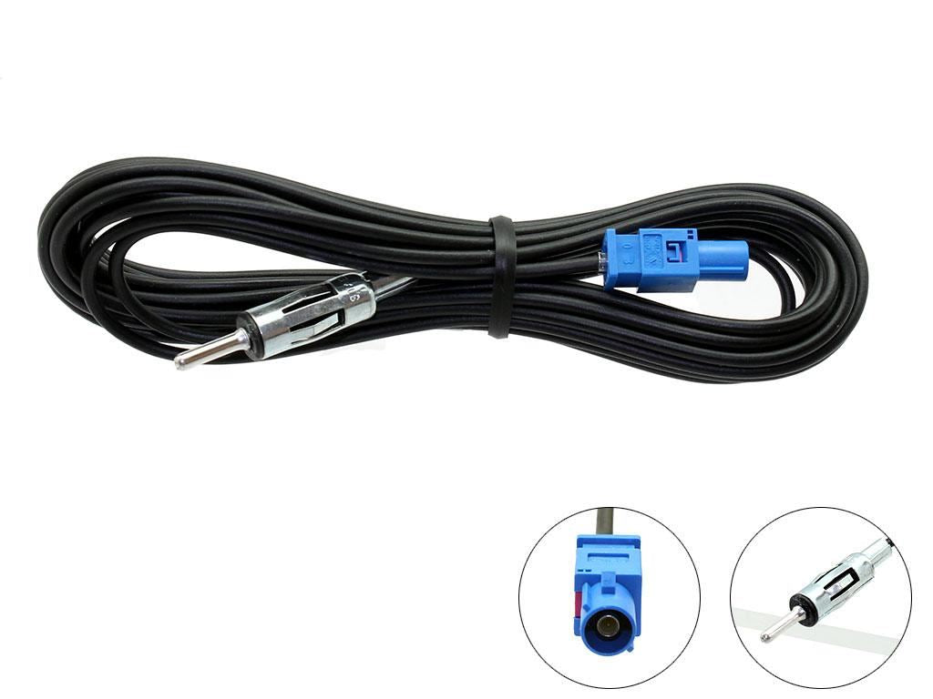Connects2 CT27AA107 5M Extension Fakra Male Din To Male Car Stereo Antenna Adapter Aerial