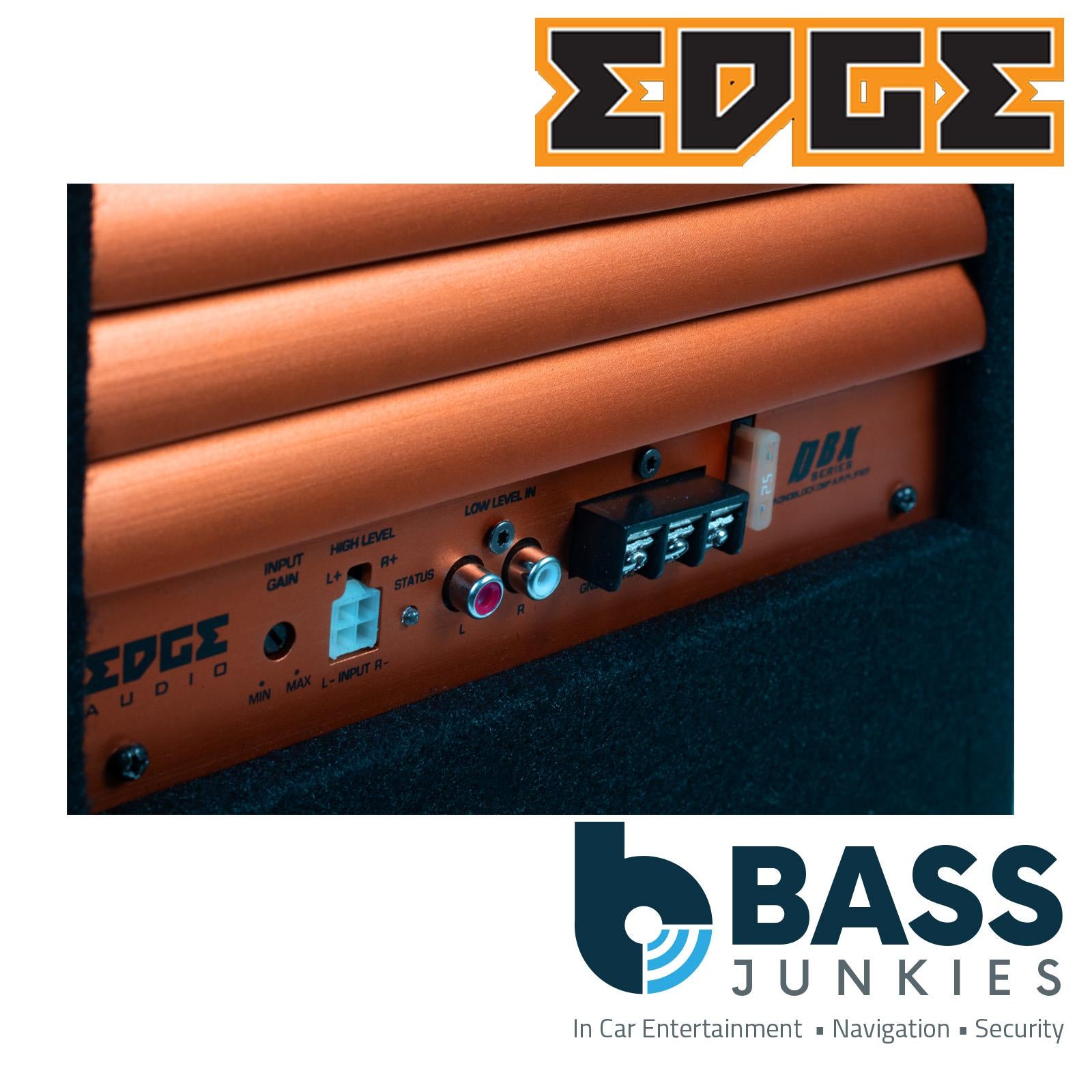 EDGE EDBX10ADSP-E3 - 900W 10" Amplified Car Sub Bass Box with DSP & Wiring Kit