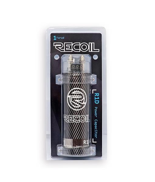 Recoil R1D - 1 Farad 1000 Watt Car Amp Amplifier Digital Power Cap Capacitor