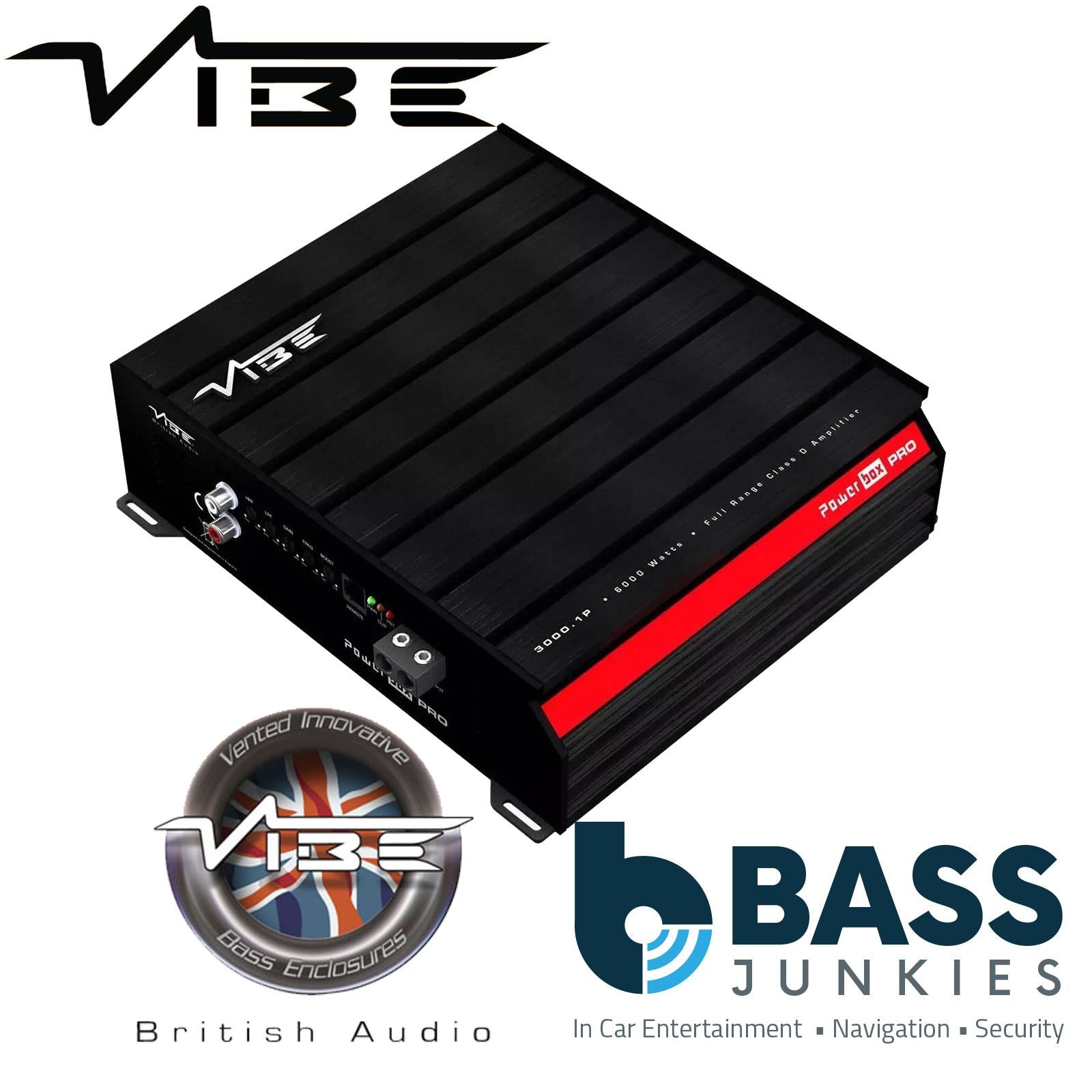 Vibe POWERBOX3000.1P-V0 Mono Class D Car Amplifier 3300W 1 Ohm 6600W Max Power