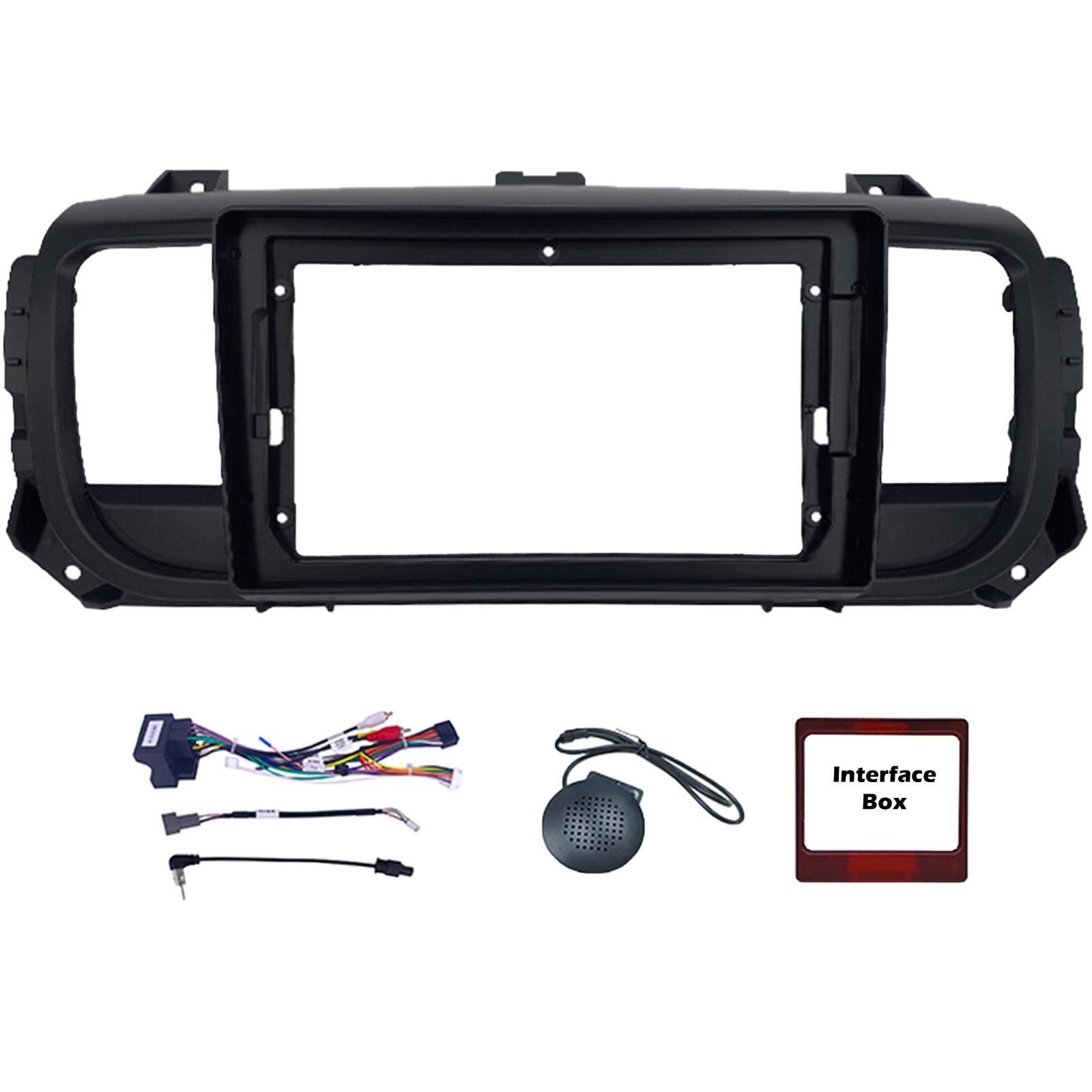 9" CarPlay Android Car Stereo Screen Fascia Fitting Kit For Peugeot 508 2011-2017