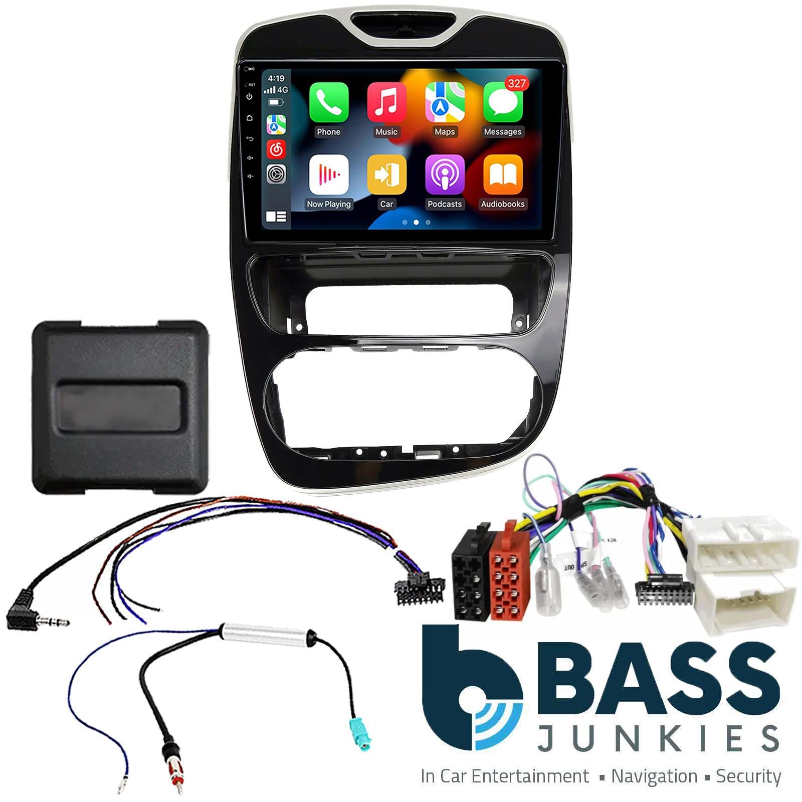 UPGRADED 9" CarPlay Android Car Stereo Black Fascia Kit For Renault Clio 2017 Onwards
