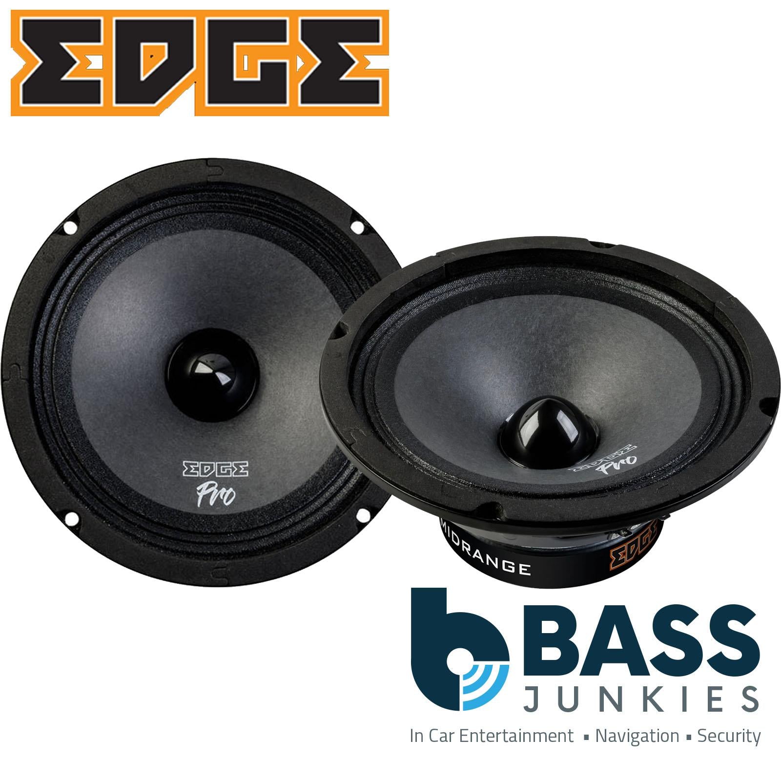 EDGE EDBPRO8-E0 8" PRO DB Series 8 inch 350 watts 98dB Pro Audio Car Midrange Speakers - Pair