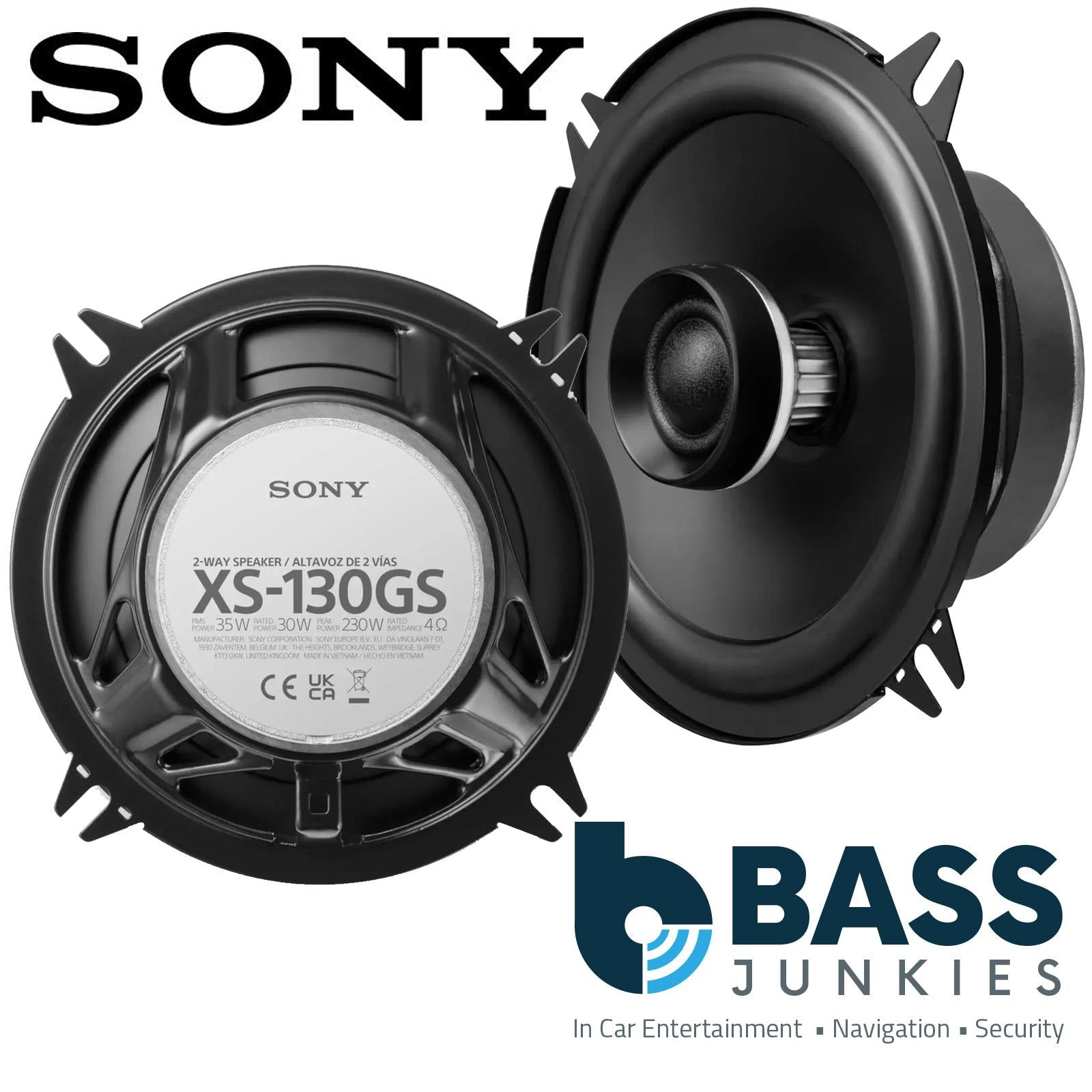 Sony XS-130GS - GS Series 460 Watts 5.25 Inch 2 Way Coaxial Car Door Speakers