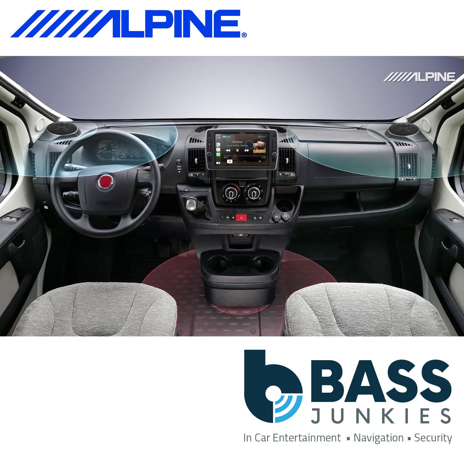 Alpine SPC-R100DU - Fiat Ducato3, Citroën Jumper2 & Peugeot Boxer2 Top Dash Radial Car Speakers Pair