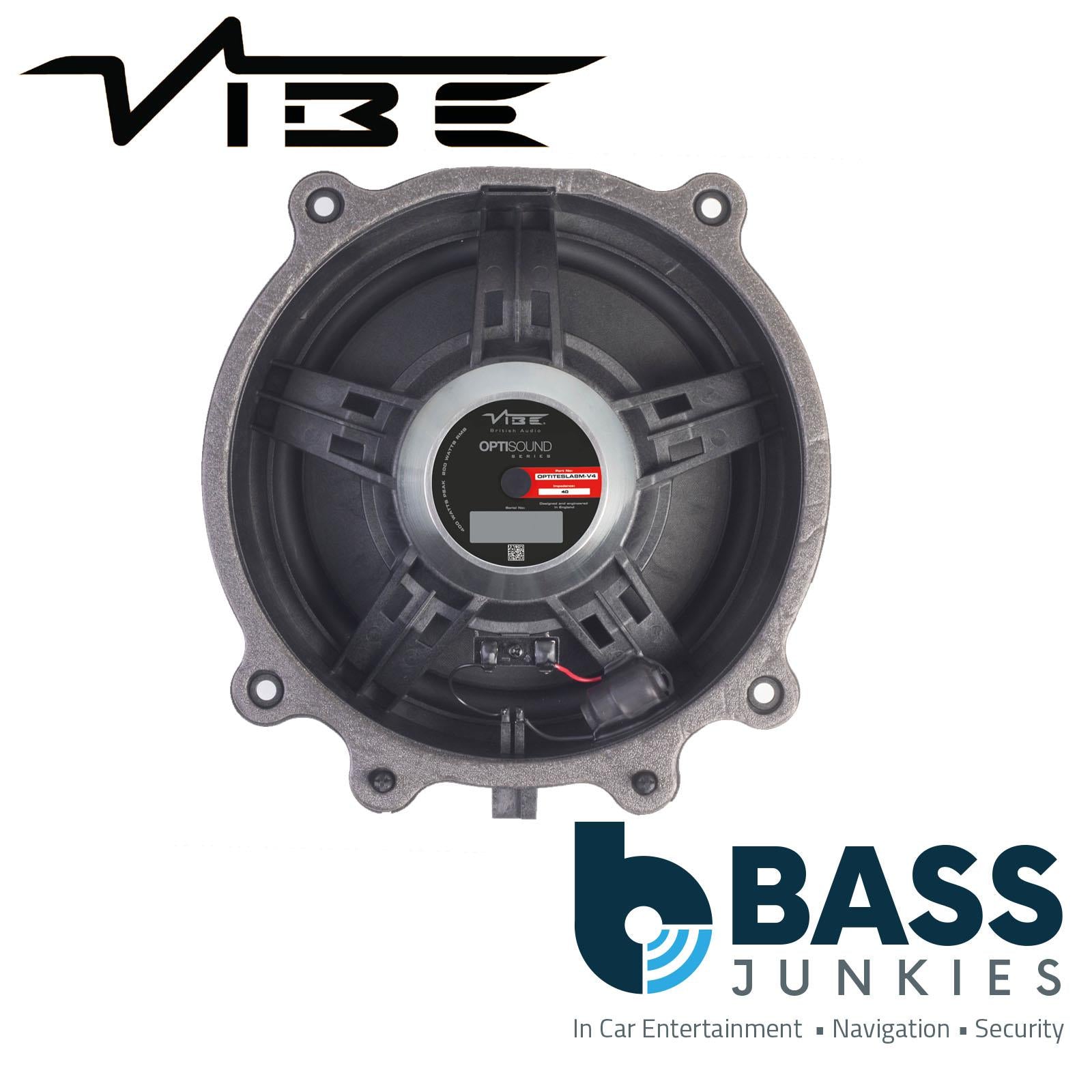 VIBE OPTITESLA8W-V4 8 Inch 1-Way 400W 4Ohm Car Audio Midwoofer Speaker for Tesla