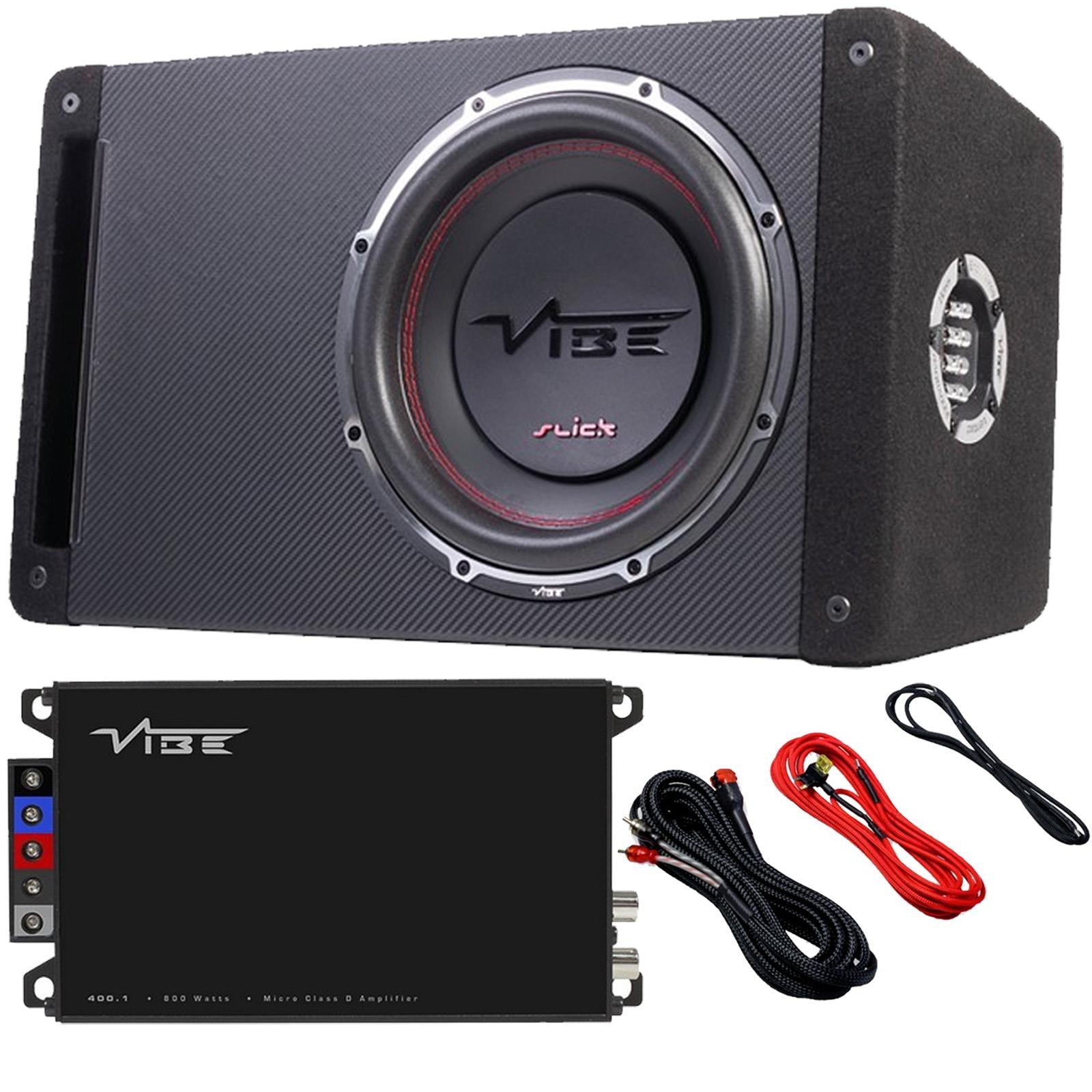 Vibe 1500 Watts 12" Bass Box with 800 Watts Monoblock Car Amplifier & Amp Kit