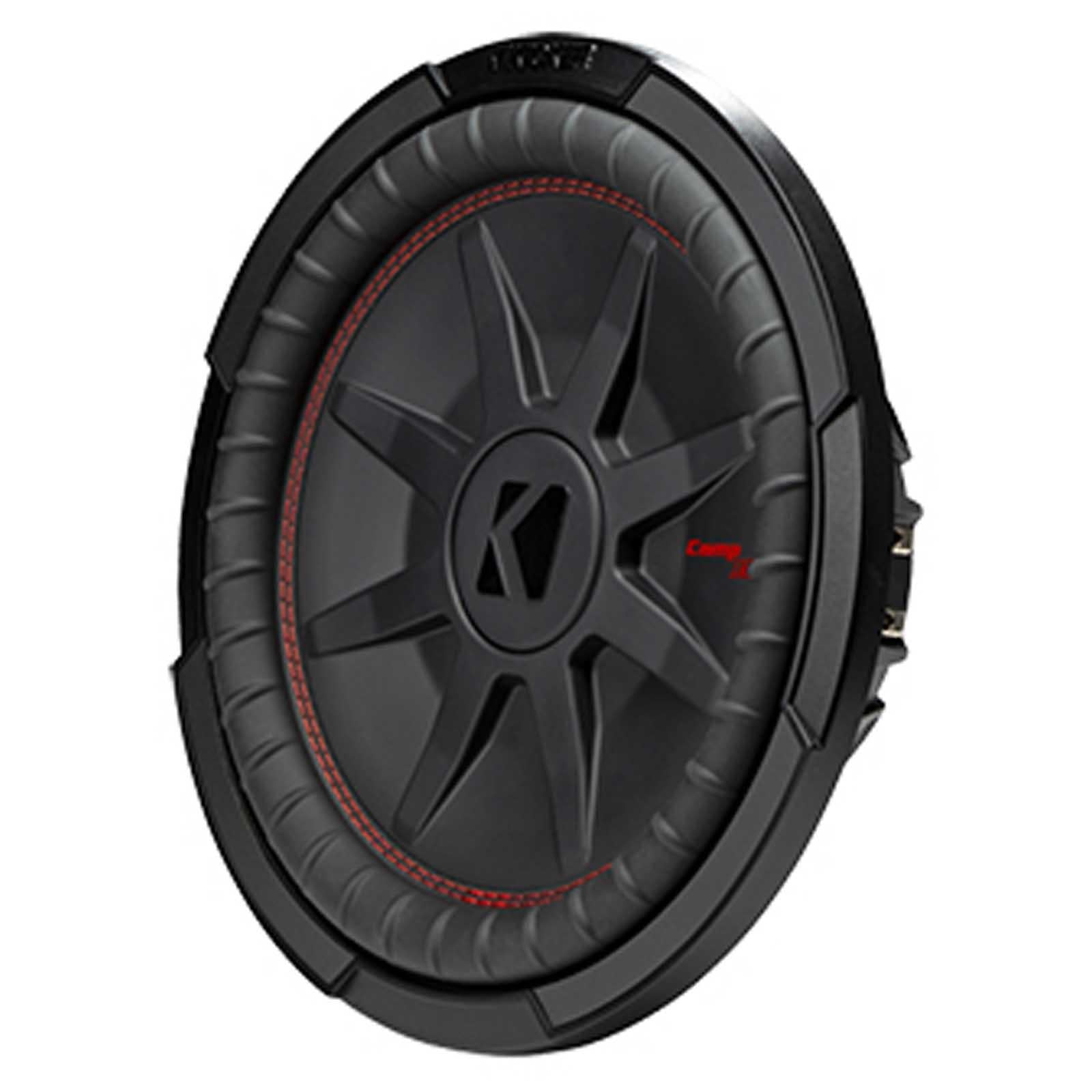 Kicker 48CWRT124 - CompRT 12" Slim Shallow Mount Subwoofer DVC 4 Ohm