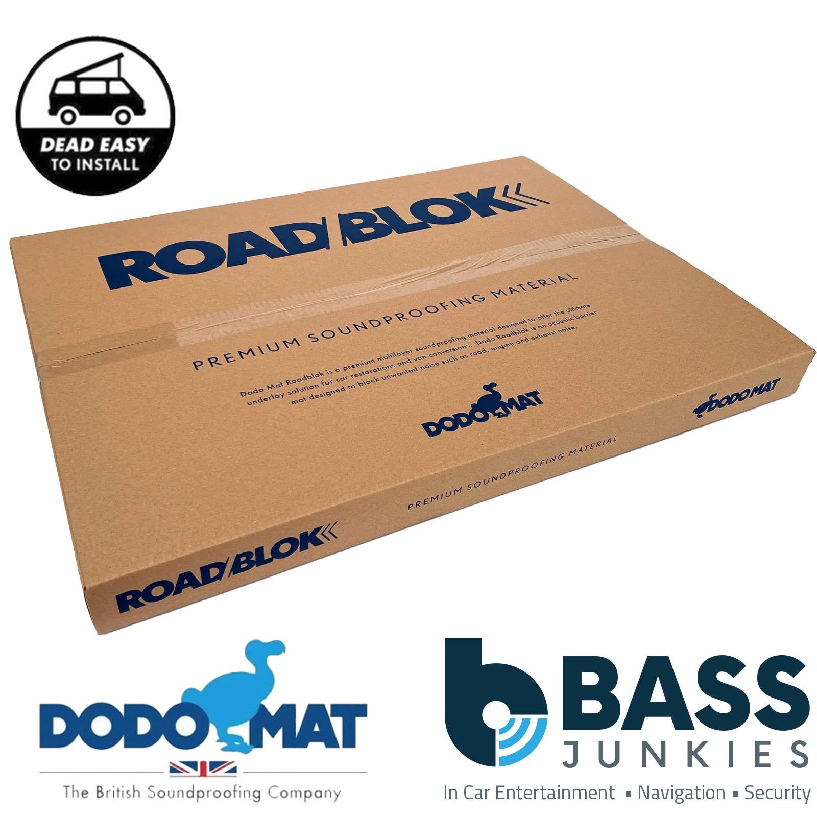 Dodo DOD-ROADBLOK - Car Van 7.5mm Multilayer Self Adhesive Noise Underlay 6 Sheets