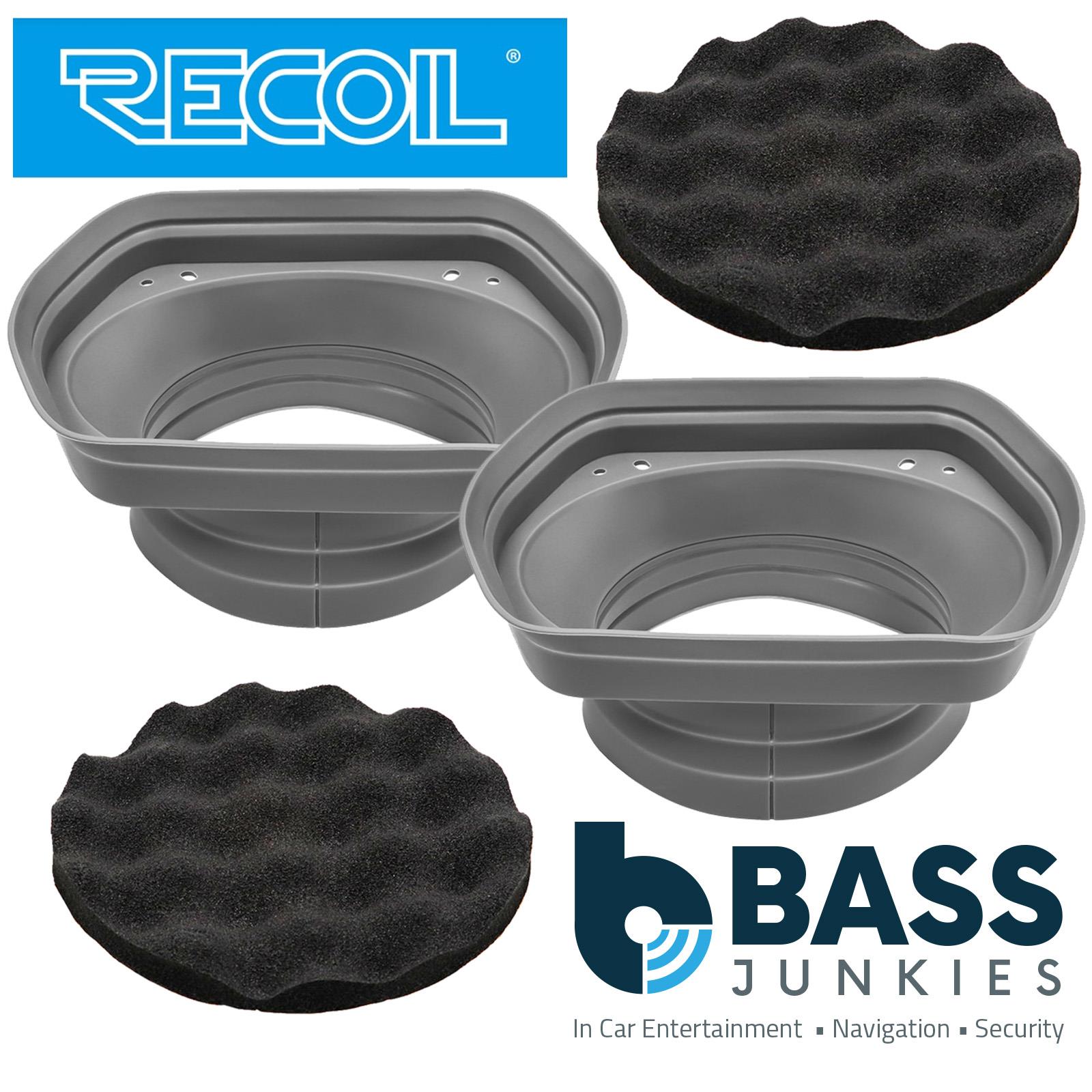 Recoil SPB68 5”x7” 6”x8” Waterproof Silicone Car Speakers Baffle & Isolator Kit