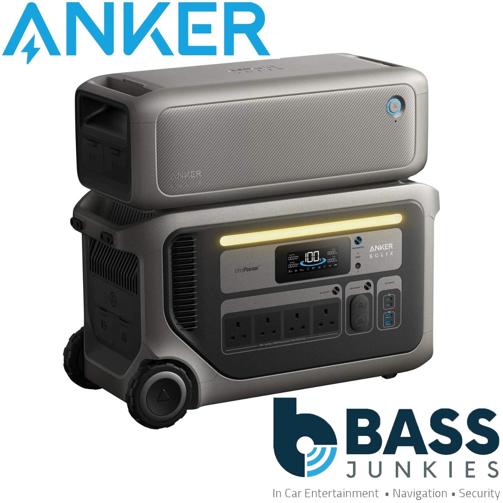 Anker SOLIX F3000 6144Wh LiFePO₄ Portable Power Station with BP3000 Expansion Battery | 3600W Home Backup Power System