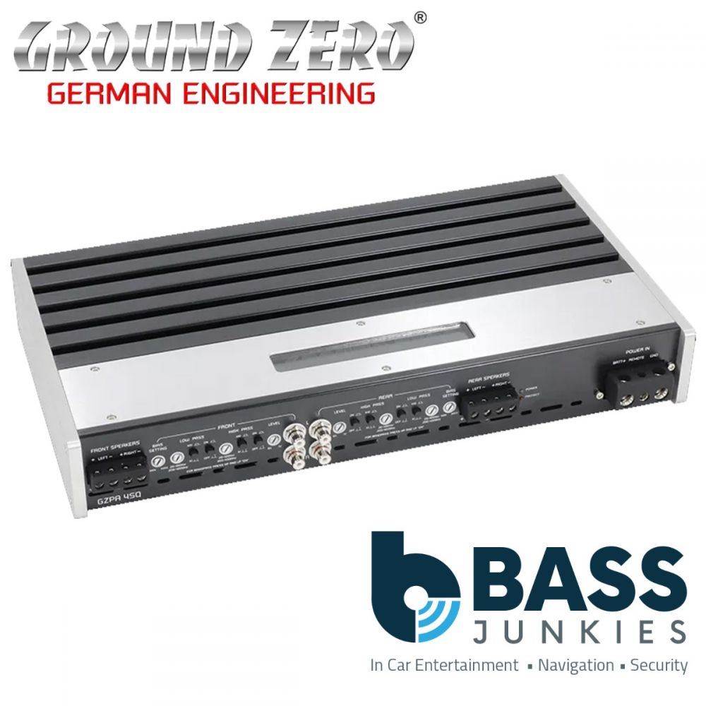 Ground Zero GZPA 4SQ 1400 Watts 4-Channel High Performance SQ Car Amplifier