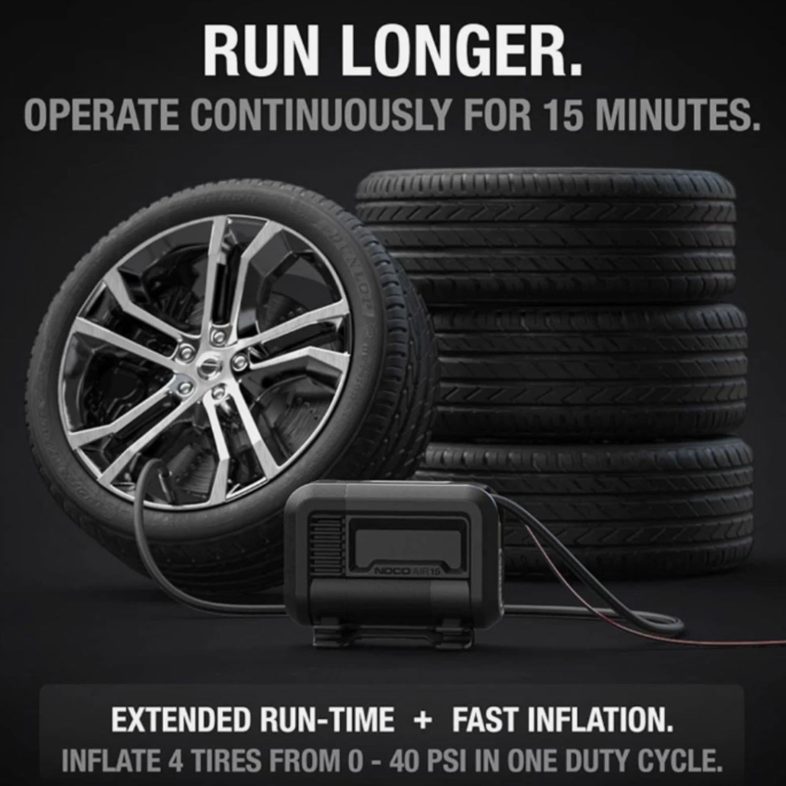 NOCO AIR15 - 15A Portable Digital Tyre Inflator Air Compressor 12V