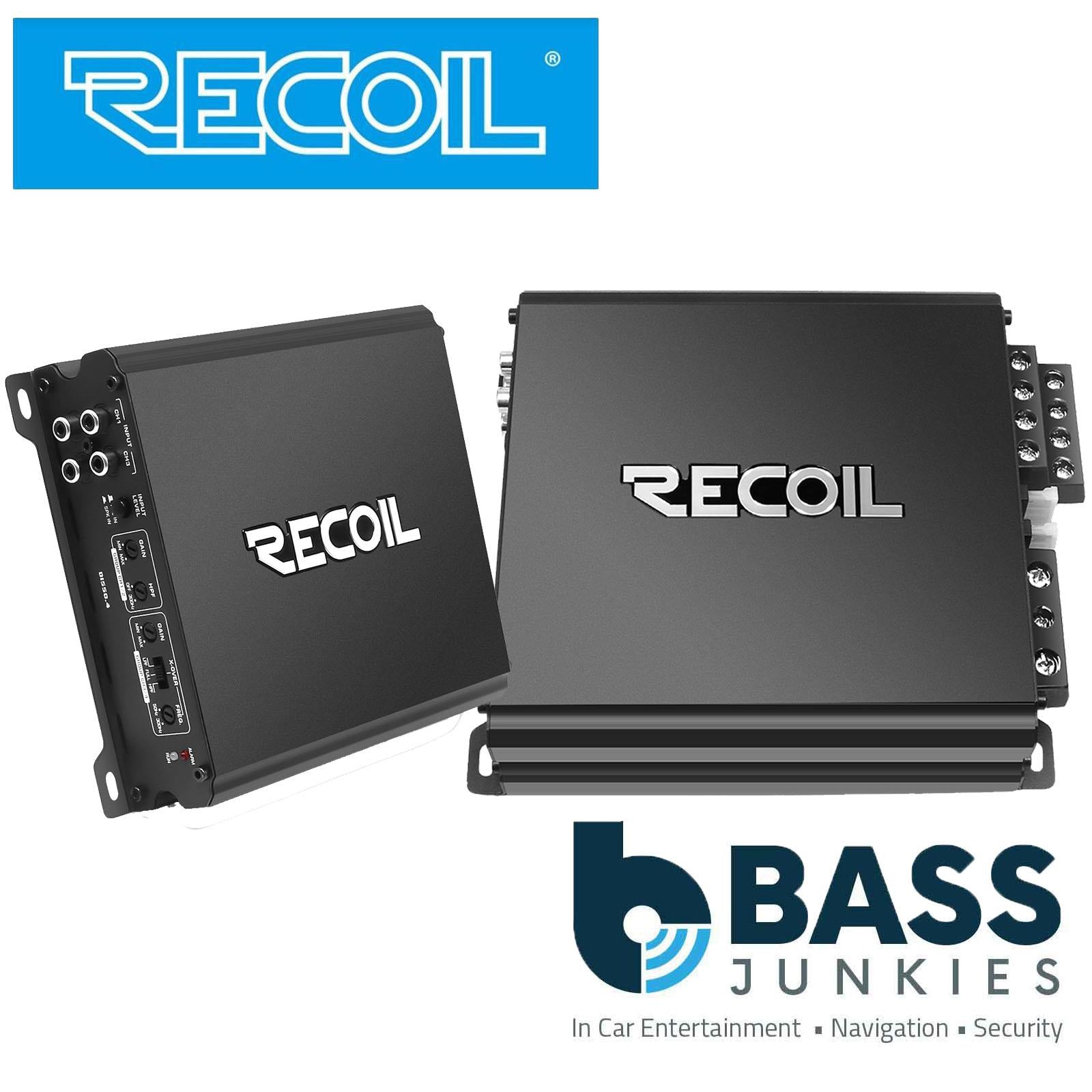 Recoil DI550.4 - 1040 Watts 4-Channel 2-4 Ohm Stable Class-D Car Amp Amplifier