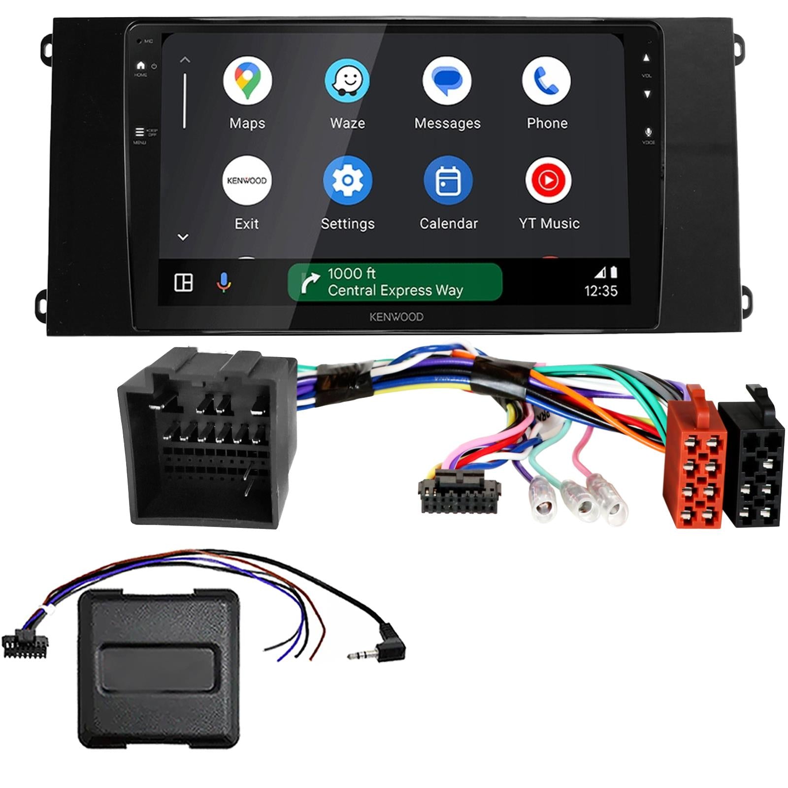 Kenwood 9" CarPlay Android Car Stereo Kit For Ford Transit Piano Black 2021 On