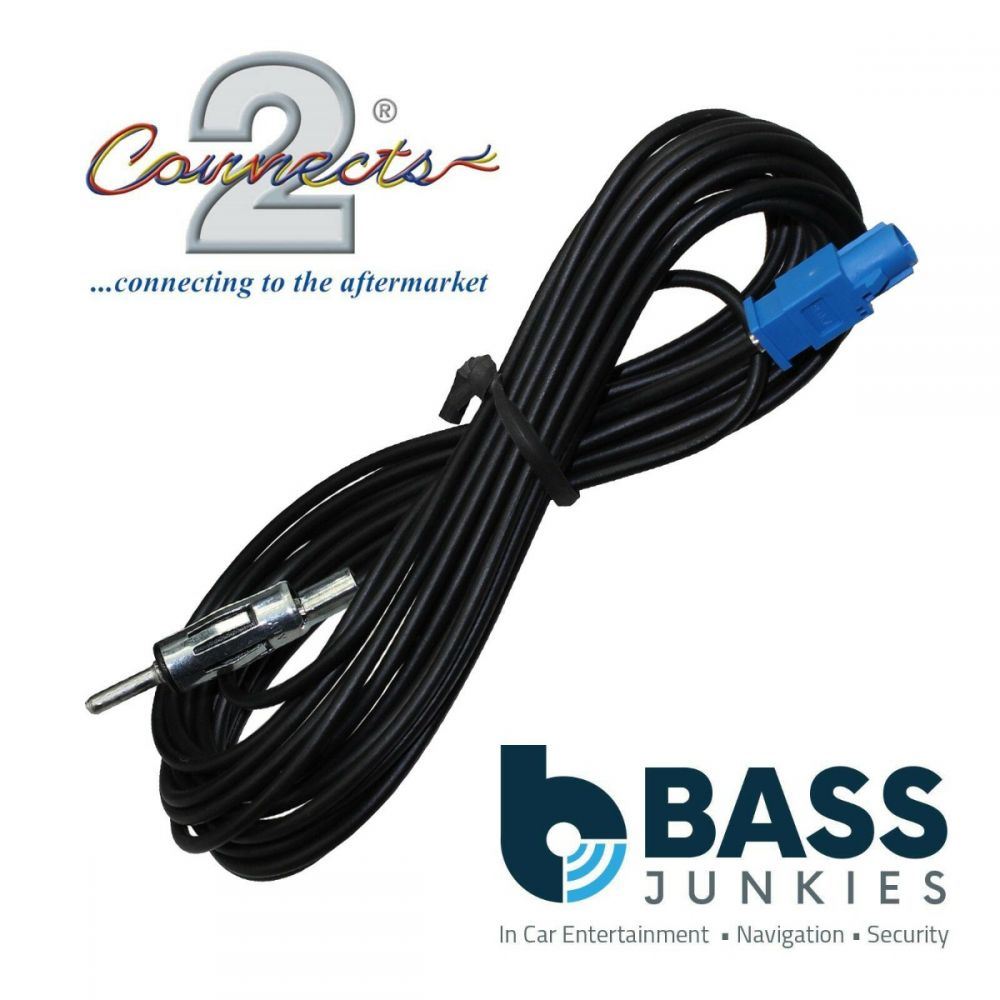 Connects CT27AA151 - 5M Extension Fakra Male Din To Male Car Stereo Antenna Adapter Aerial