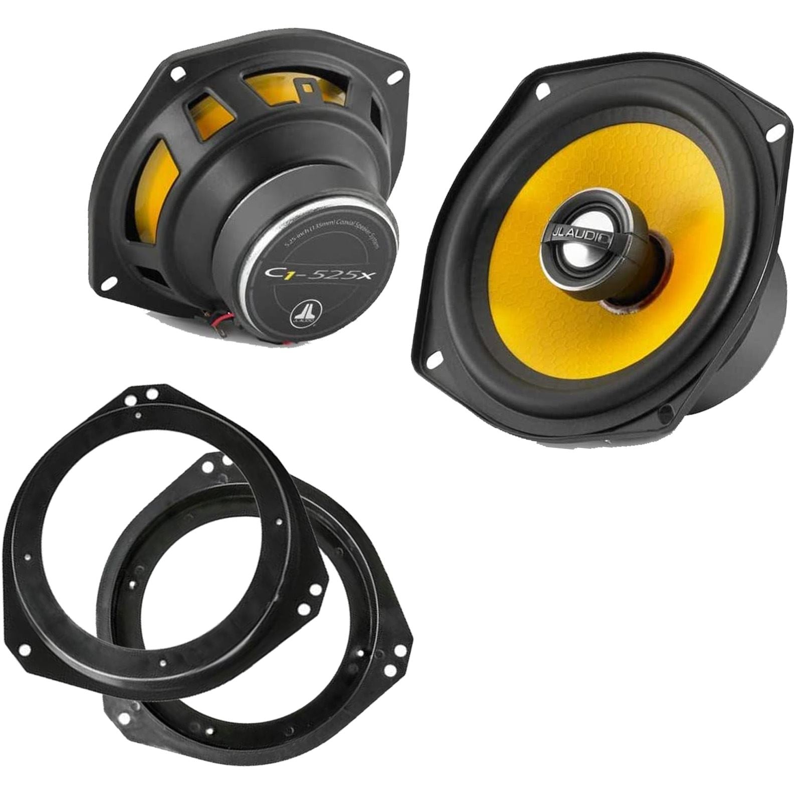 JL Audio C1-525X 2-Way 130mm/13cm/5.25" Coaxial Speakers (Per Pair 450 Watts) Fits Vauxhall Corsa 1993-06 | Tigra 94-00 | Vivaro 01-14