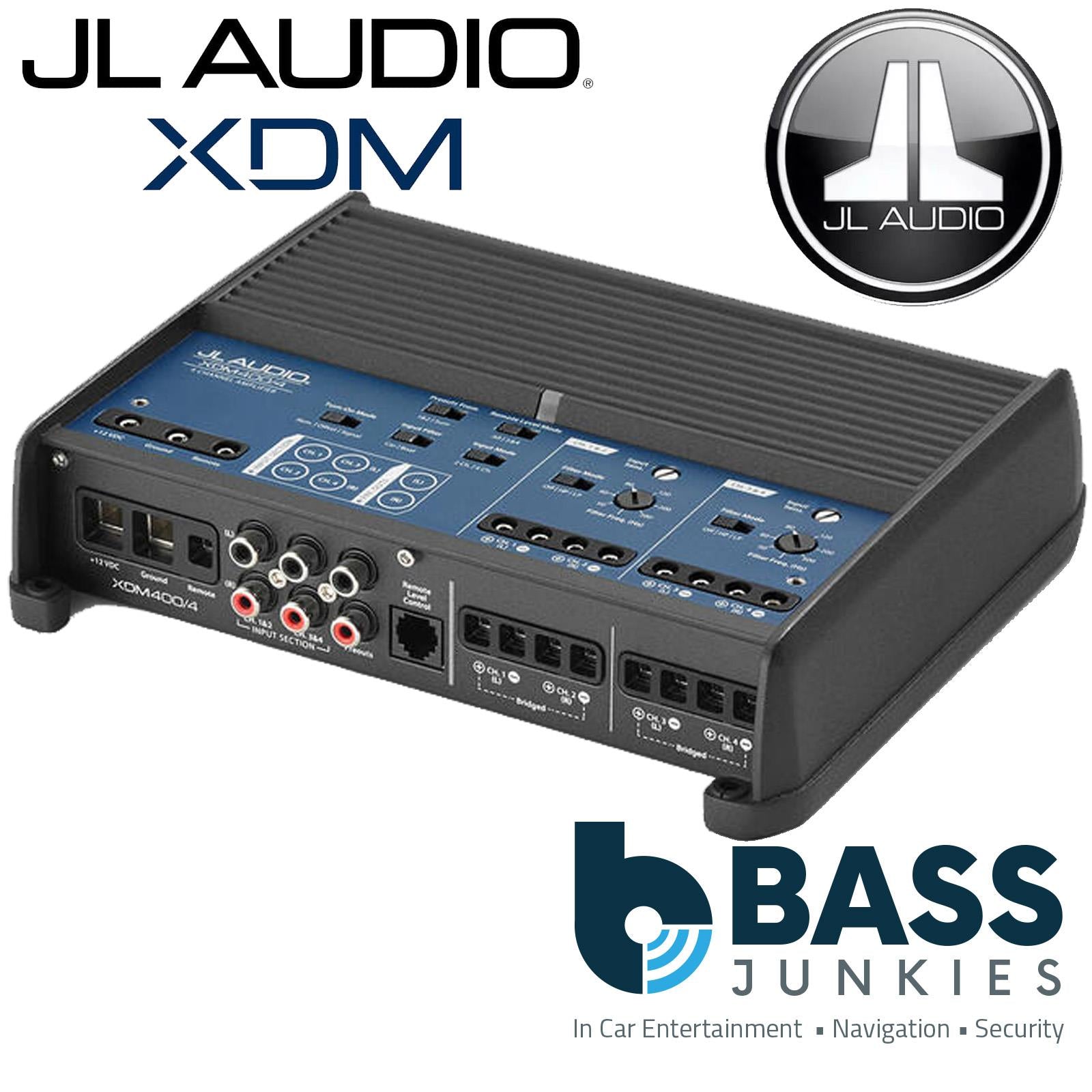 JL Audio XDM400/4 - XDM Series Class D 4 Channel Amp 400 Watts Car Amplifier