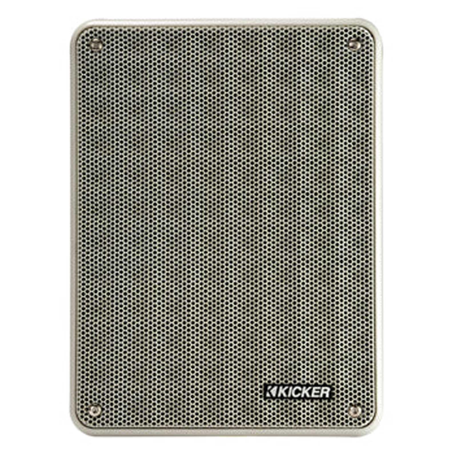 Kicker 46KB6G - 6.5" 300 Watts 2-Way Indoor Outdoor Speakers Grey Pair